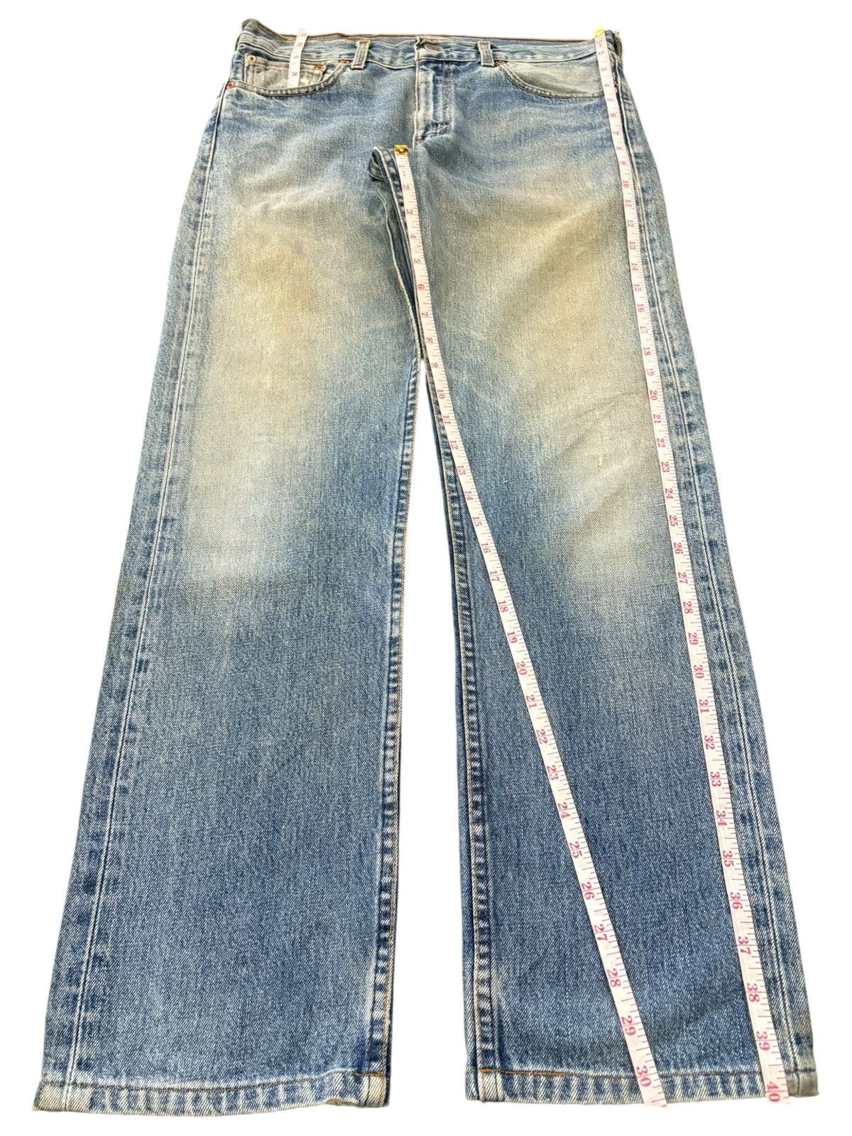 Levi's Vintage 90s Levi’s 505 Mud Wash Distressed Loose Jeans Size US 32 / EU 48 - 12 Thumbnail