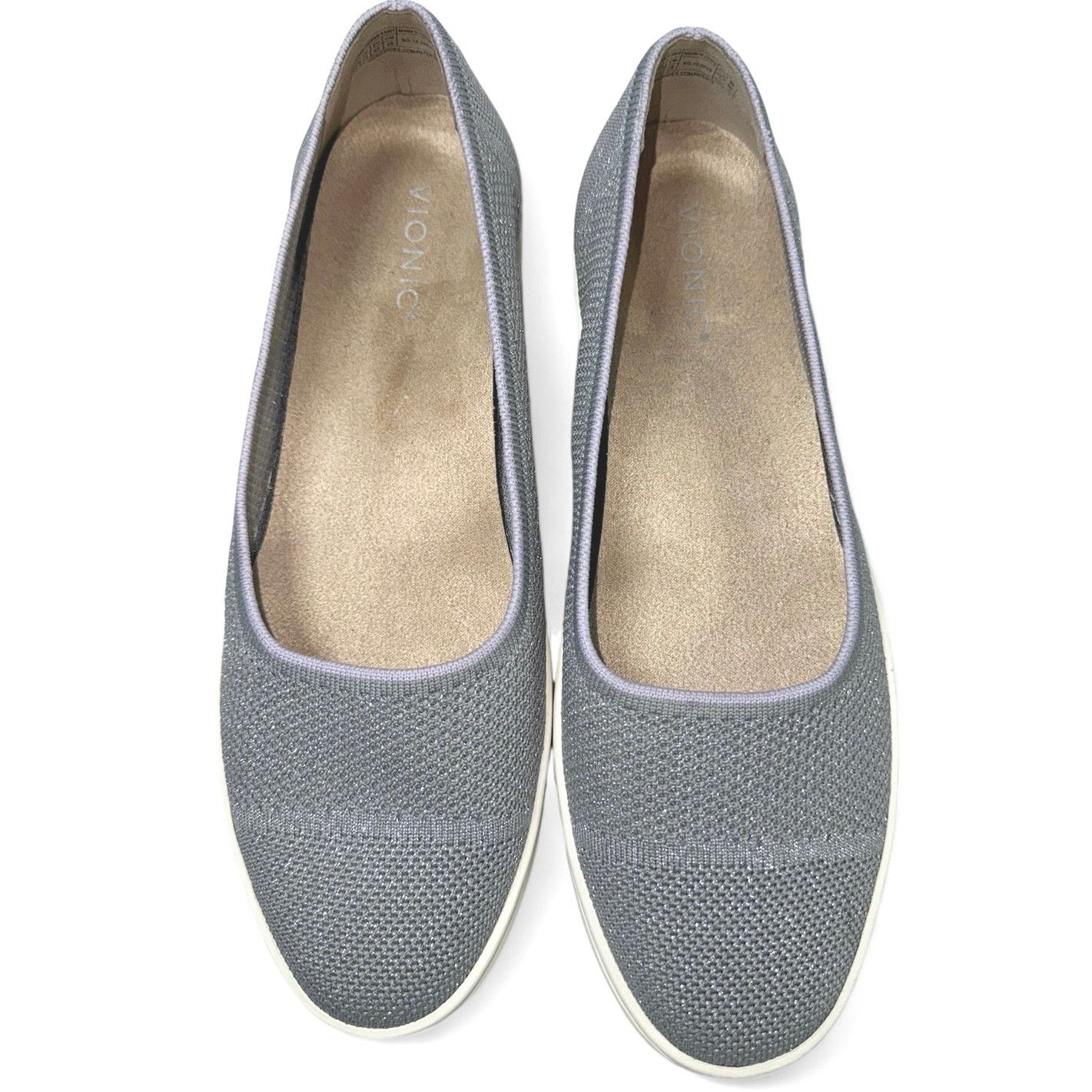 Vionic Vionic Uptown Skimmer Knit Flat Gray Loafer Women sz 12 Size US 12 / IT 42 - 2 Thumbnail