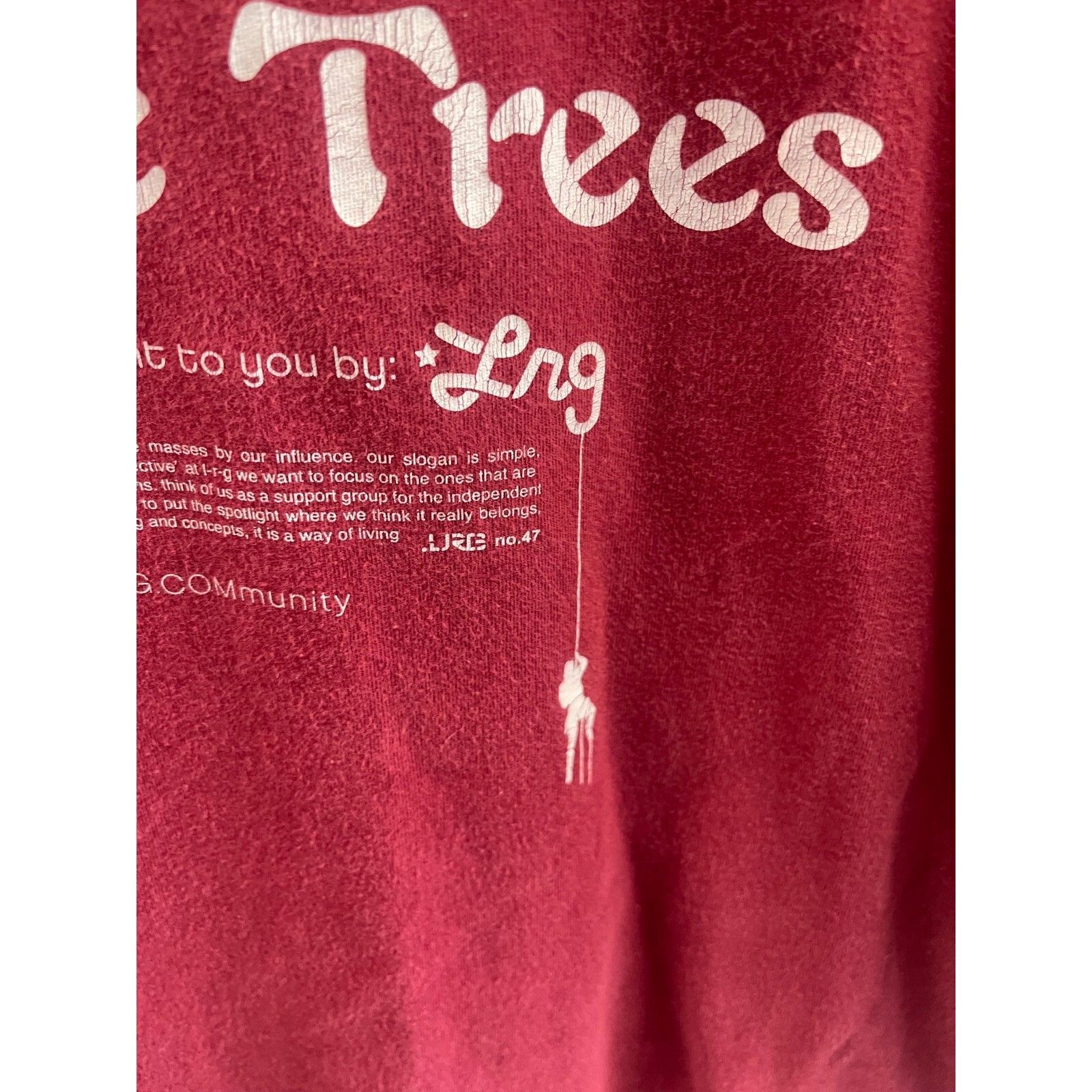 LRG VTG Y2K LIFTED RESEARCH GROUP OG HUSTLE TREES SHIRT BURGUNDY Size US L / EU 52-54 / 3 - 3 Thumbnail