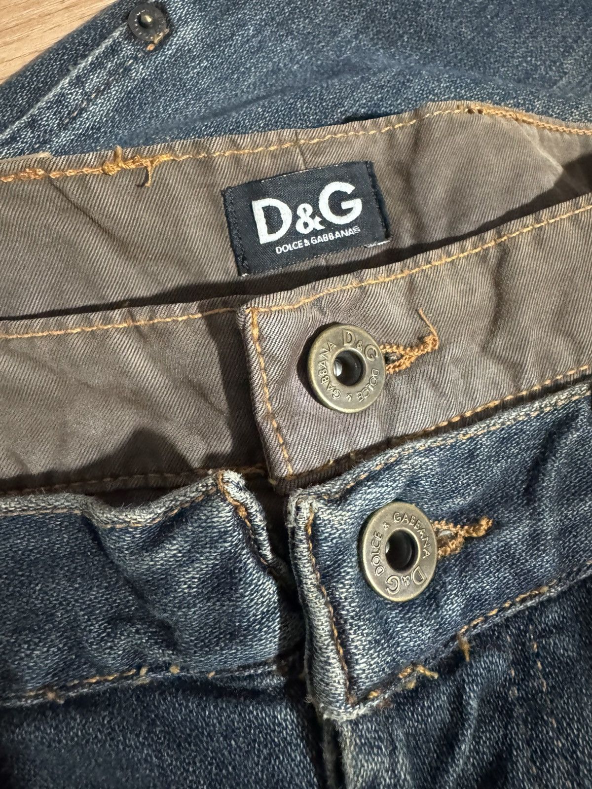 Dolce & Gabbana Dolce Gabbana AW2003 Double Waisted Cargo Denim Size US 30 / EU 46 - 2 Thumbnail