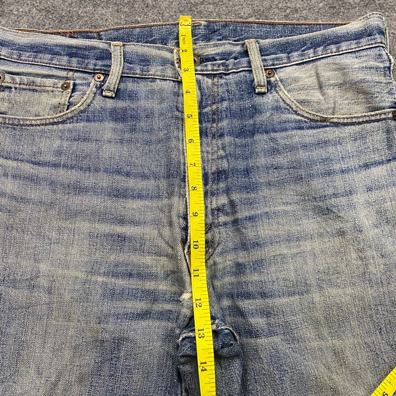 Levi's Vintage 90s Levis 502 Distressed denim Kurt Cobain Style Size US 32 / EU 48 - 5 Thumbnail