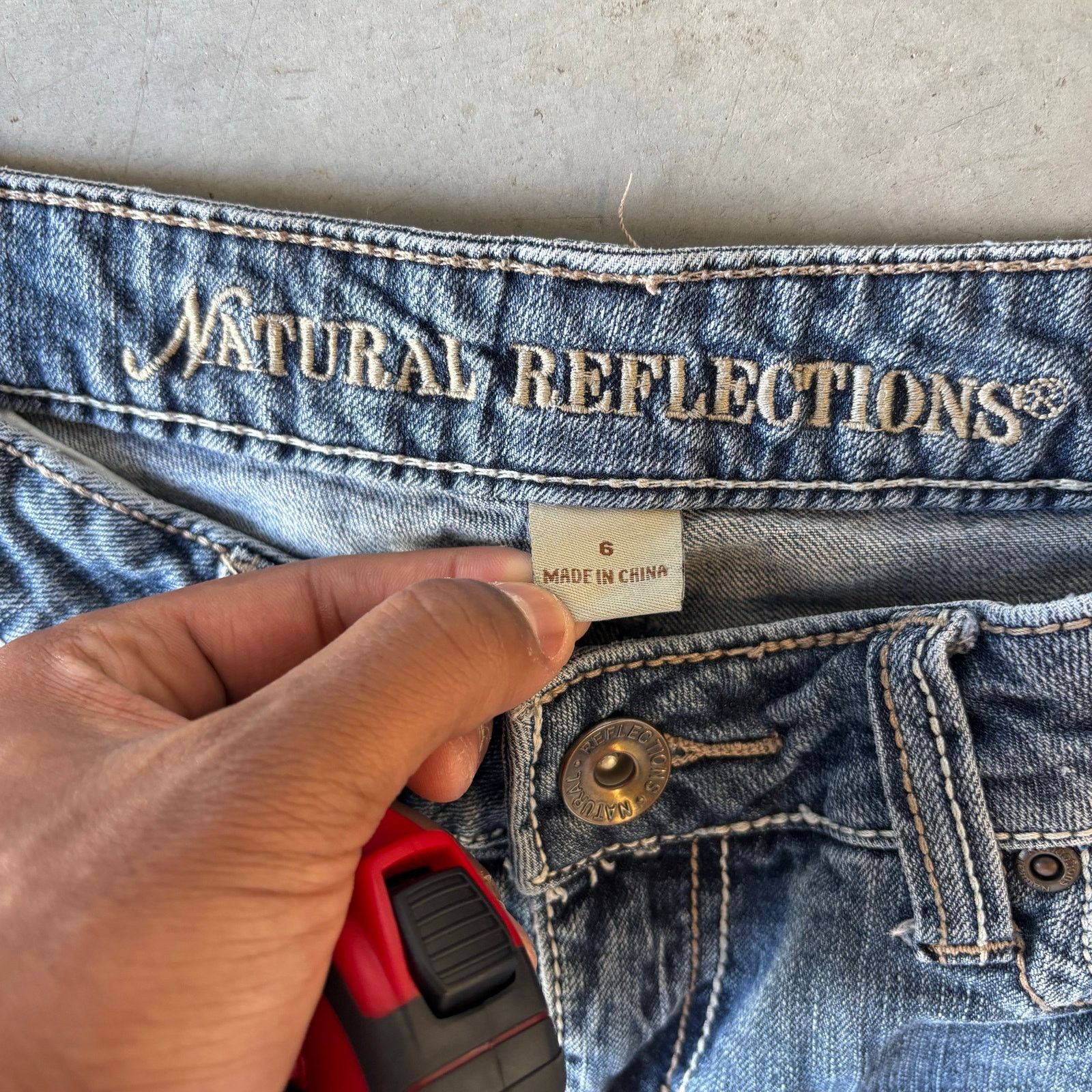 Vintage Vintage Y2K Faded Washed Bootcut Jeans Size US 26 / EU 42 - 6 Thumbnail