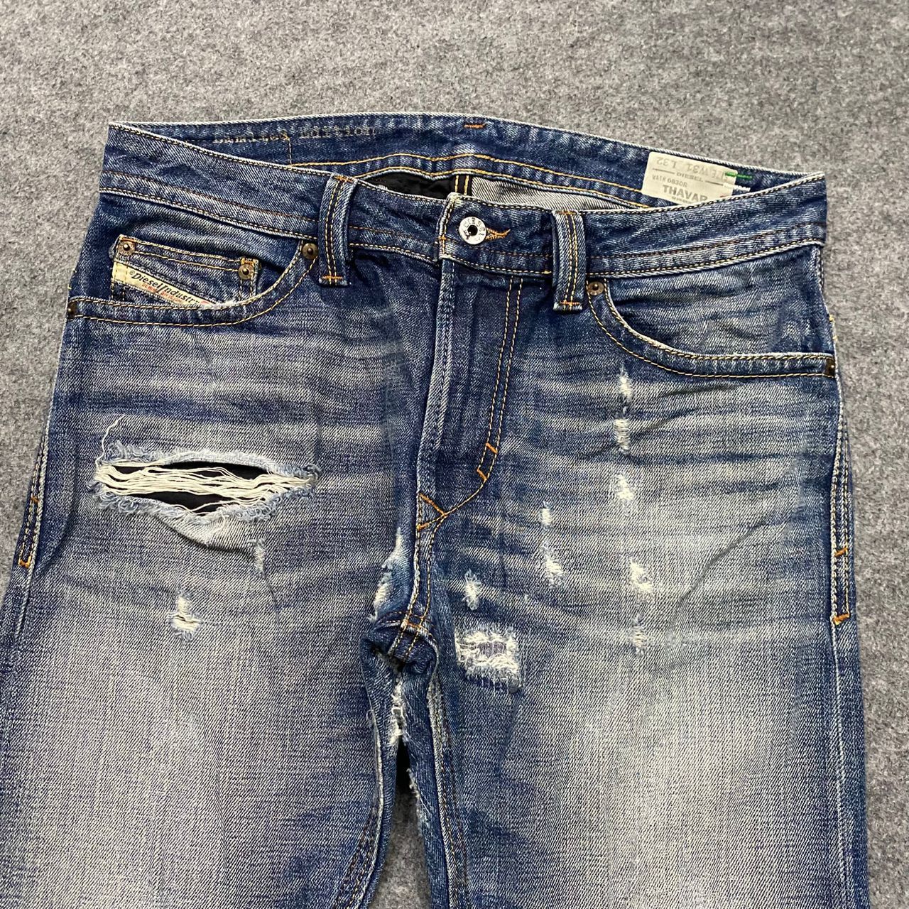 Diesel Vintage 90s Diesel Industry Distressed Denim Size US 34 / EU 50 - 10 Thumbnail