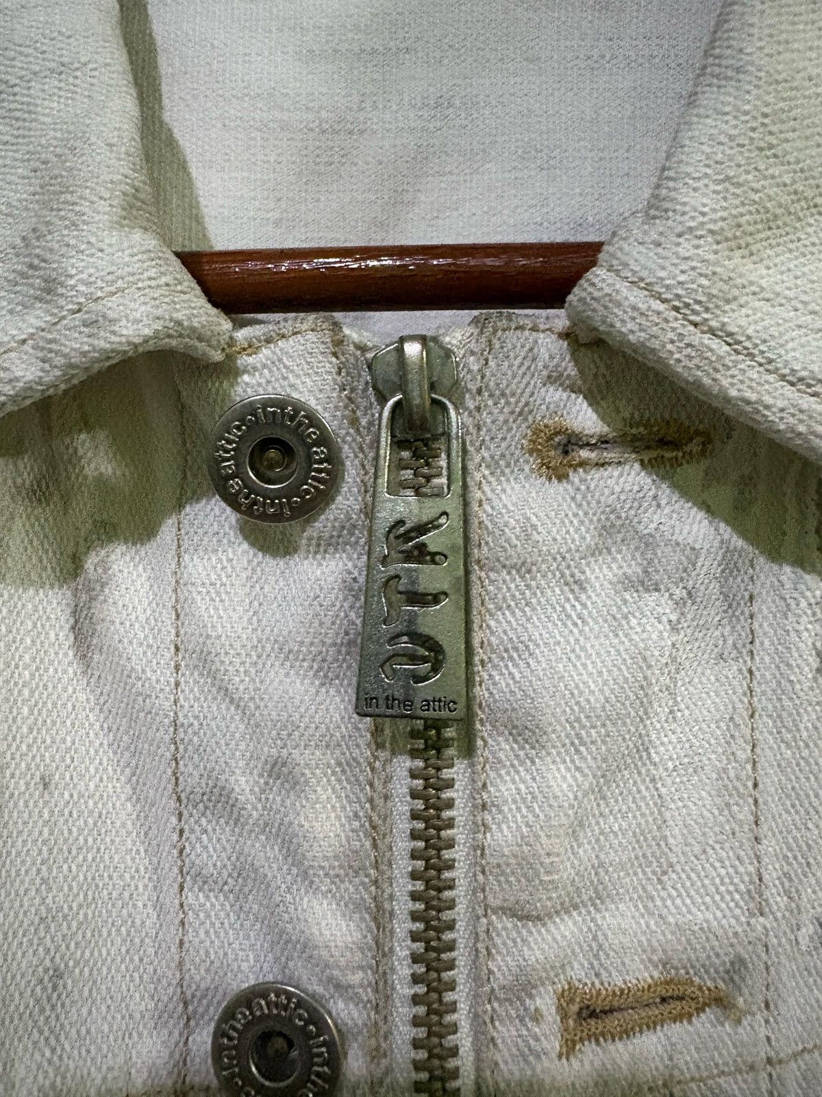 In The Attic × Japanese Brand In the attic Distressed Trucker Jacket Design Size US M / EU 48-50 / 2 - 9 Thumbnail