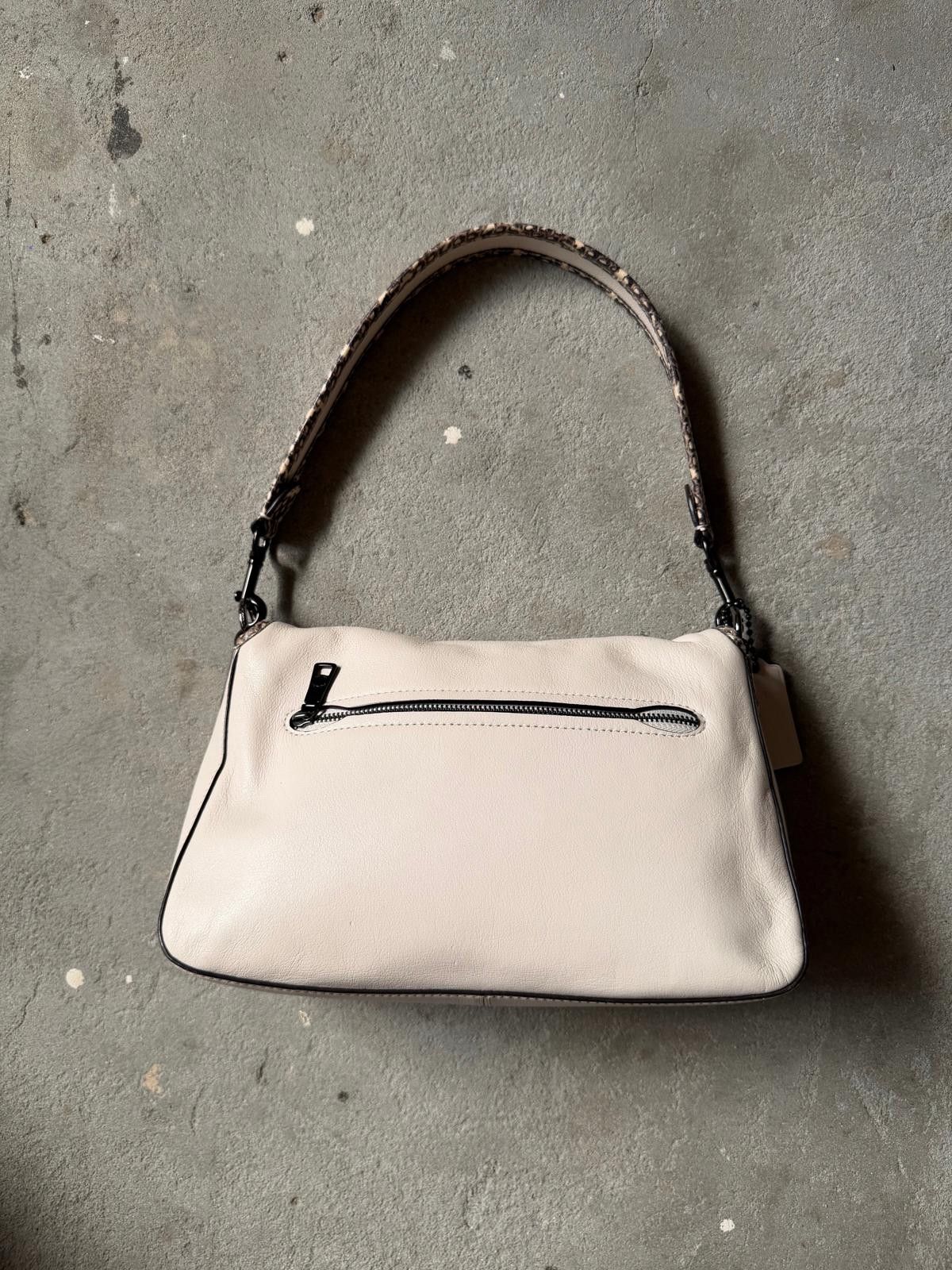 Coach Coach Tabby Snakeskin Leather Shoulder Bag White Size ONE SIZE - 8 Thumbnail