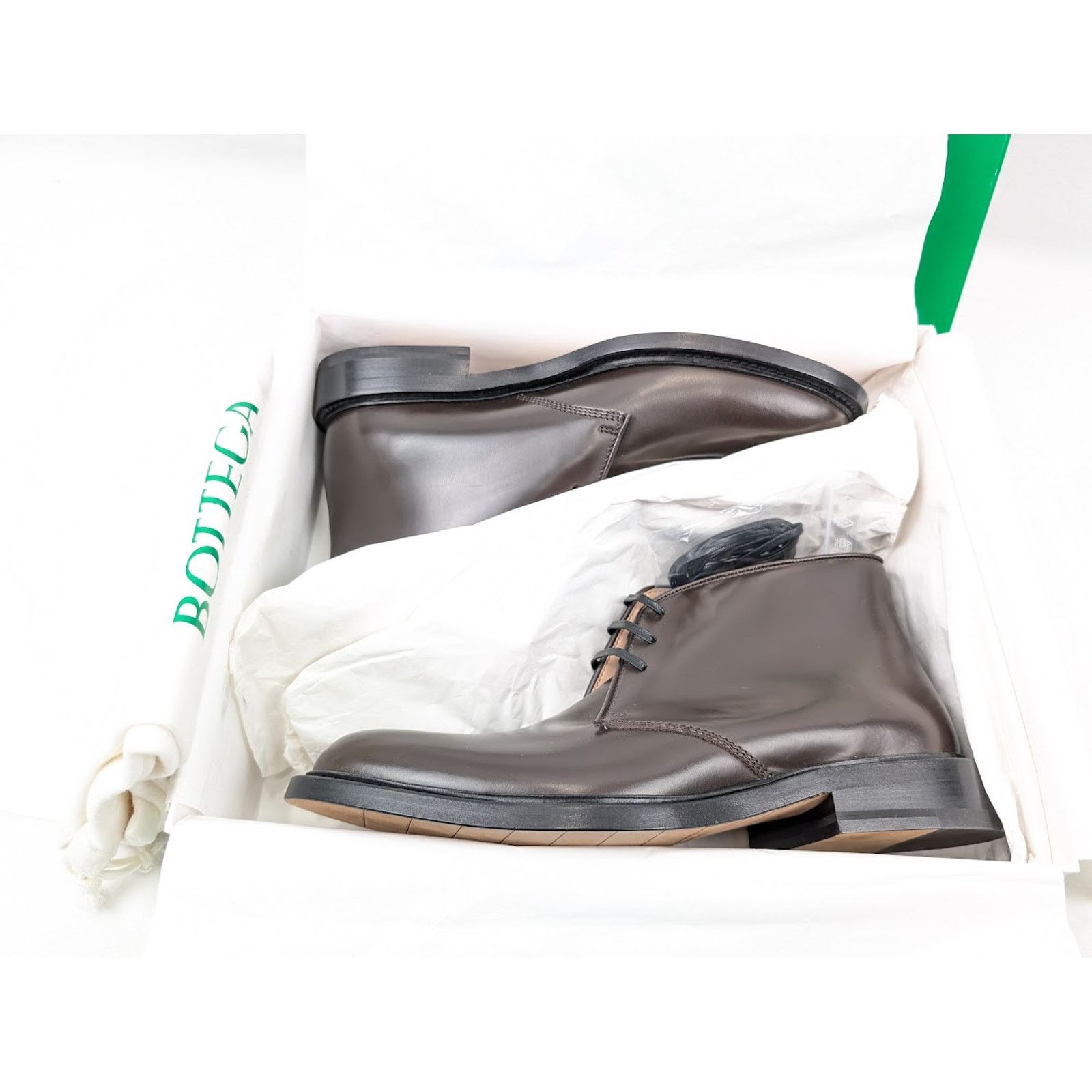 Bottega Veneta o1rshd1 Tokyo Brush Calf Leather Boots in Ebony Size US 11 / EU 44 - 20 Thumbnail
