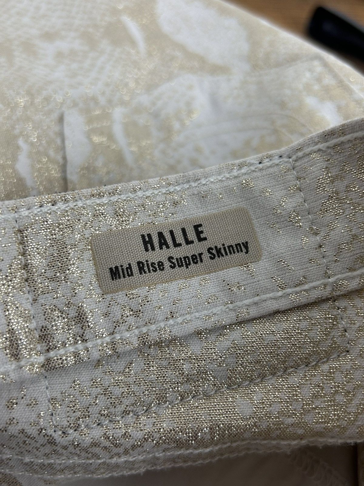 True Religion True Religion Halle Mid Rise Super Skinny Shiny Python Jeans Size 27" / US 4 / IT 40 - 7 Thumbnail