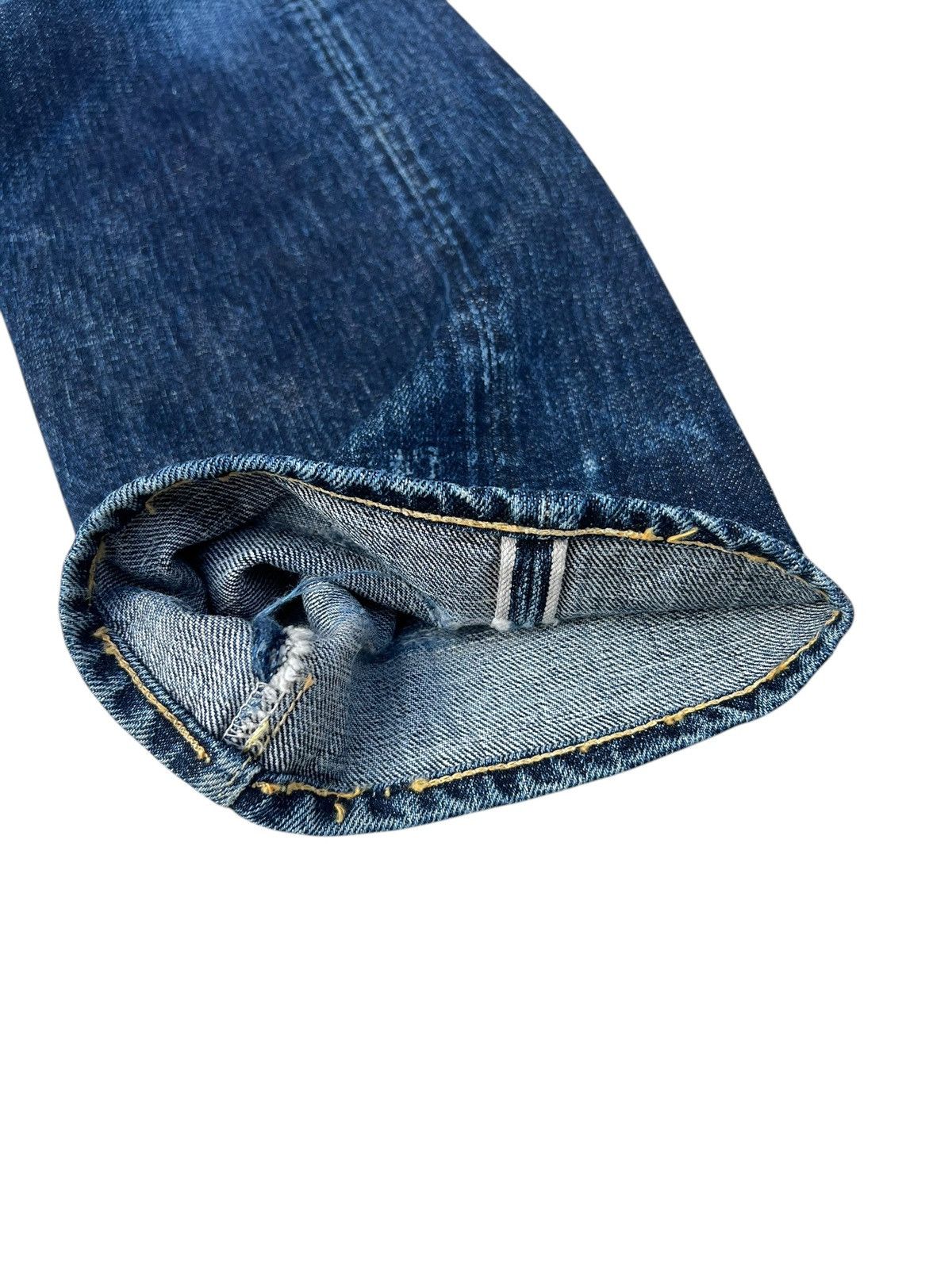Full Count & Co. Vintage Full Count Japan Distressed Denim Selvedge Jeans Size US 30 / EU 46 - 11 Thumbnail