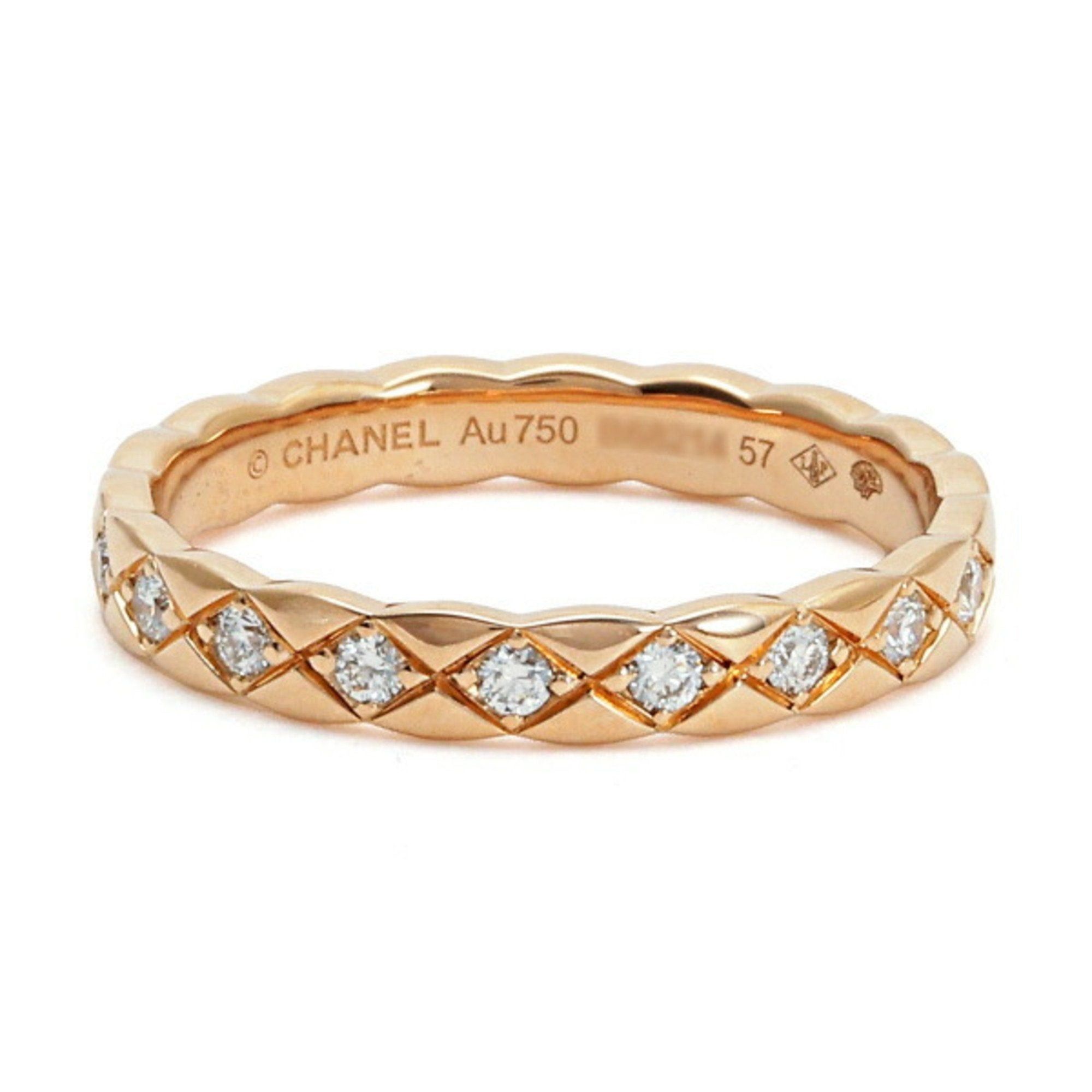image of Chanel Coco Crush K18Bg K18 Beige Gold Ring, Women's