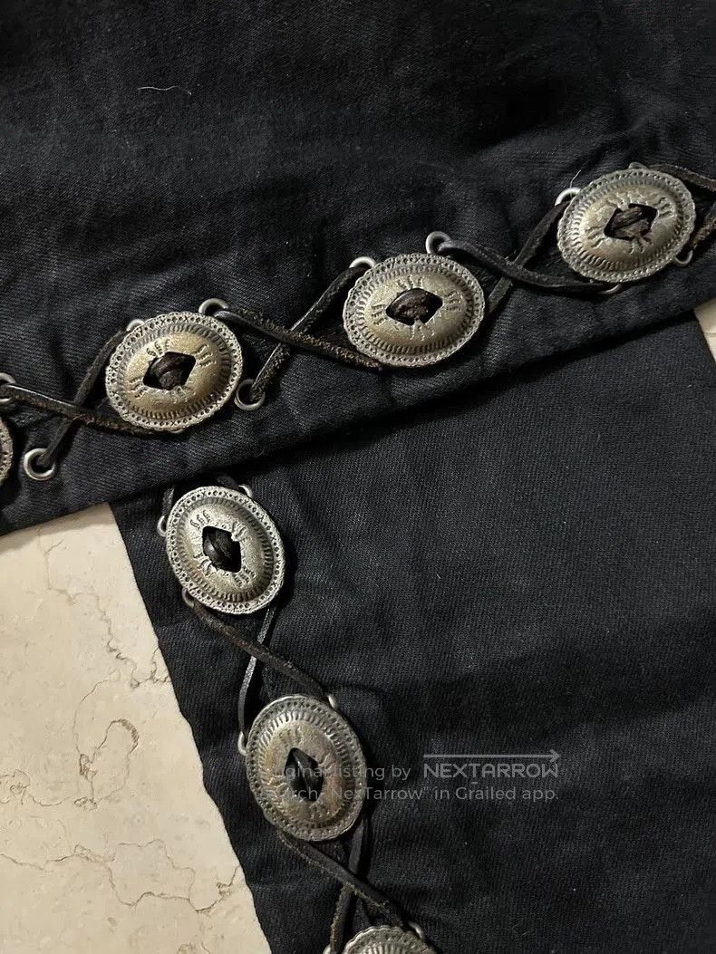 Saint Laurent Paris Saint Laurent Paris Woven silver buckle jeans. Size US 32 / EU 48 - 4 Thumbnail