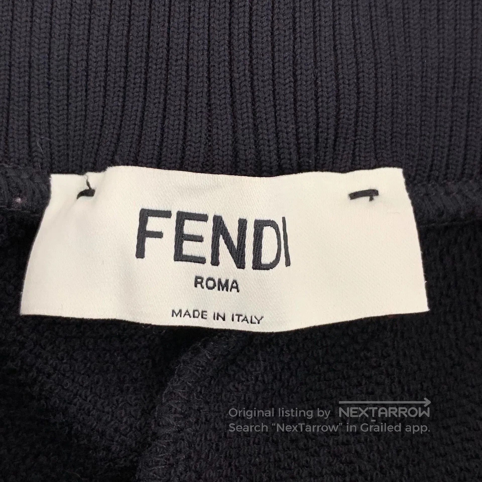 Fendi fendi black side logo cotton jogger pants. Size US 38 / EU 54 - 6 Thumbnail