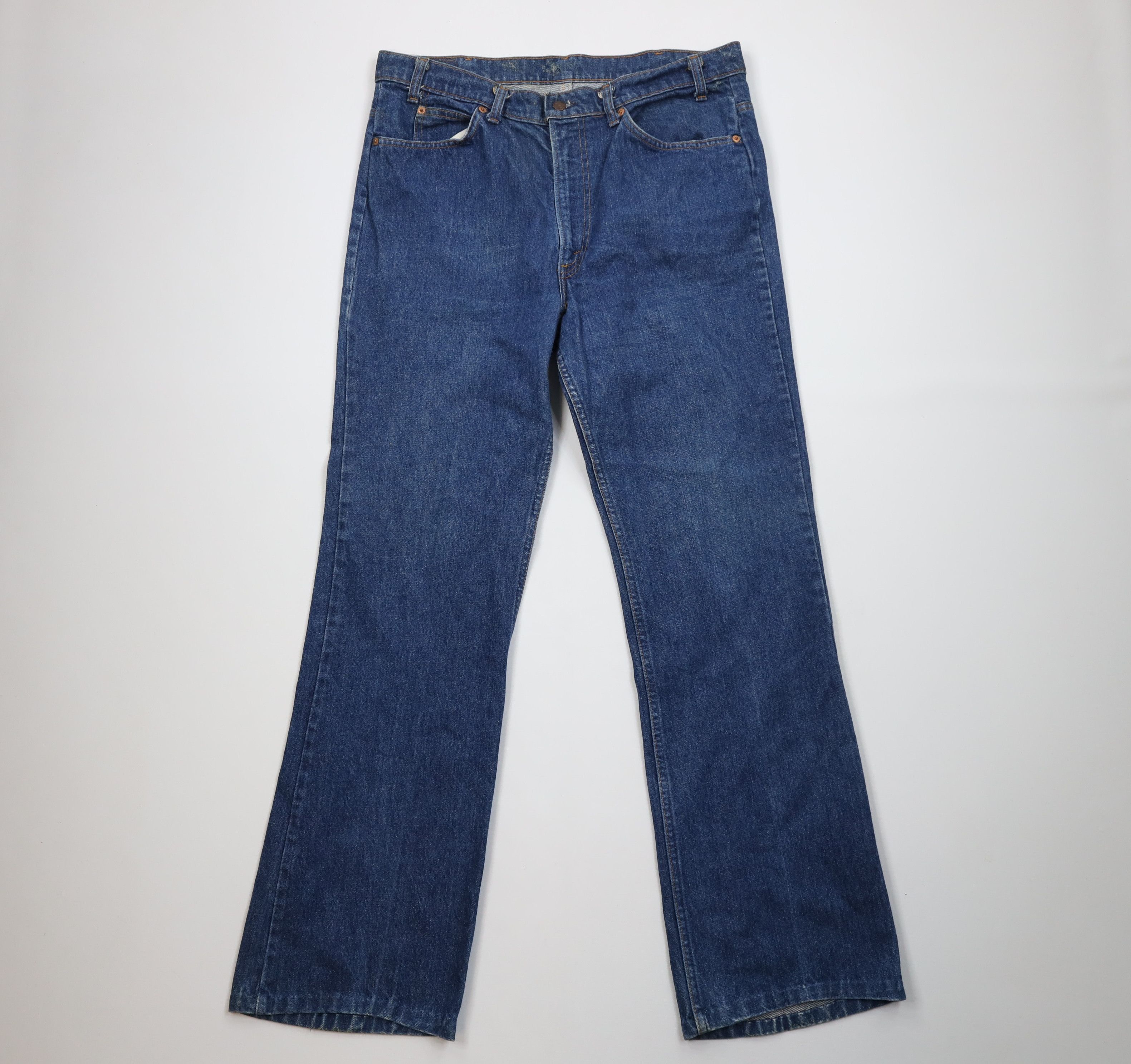 Levi's Vintage 80s Levis 517 Orange Tab Western Flared Jeans USA Size US 38 / EU 54 - 1 Thumbnail