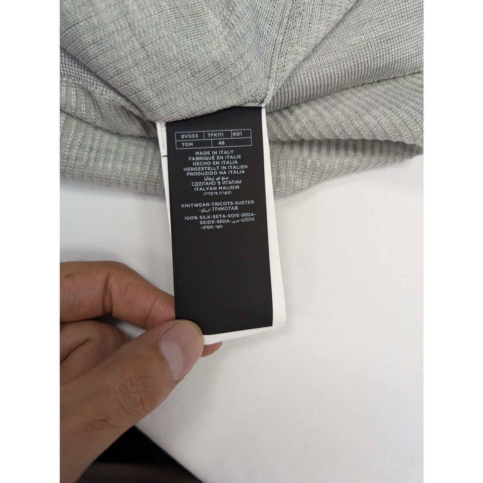 Tom Ford o1rshd1 Sweatshirt in Grey Size US M / EU 48-50 / 2 - 13 Thumbnail
