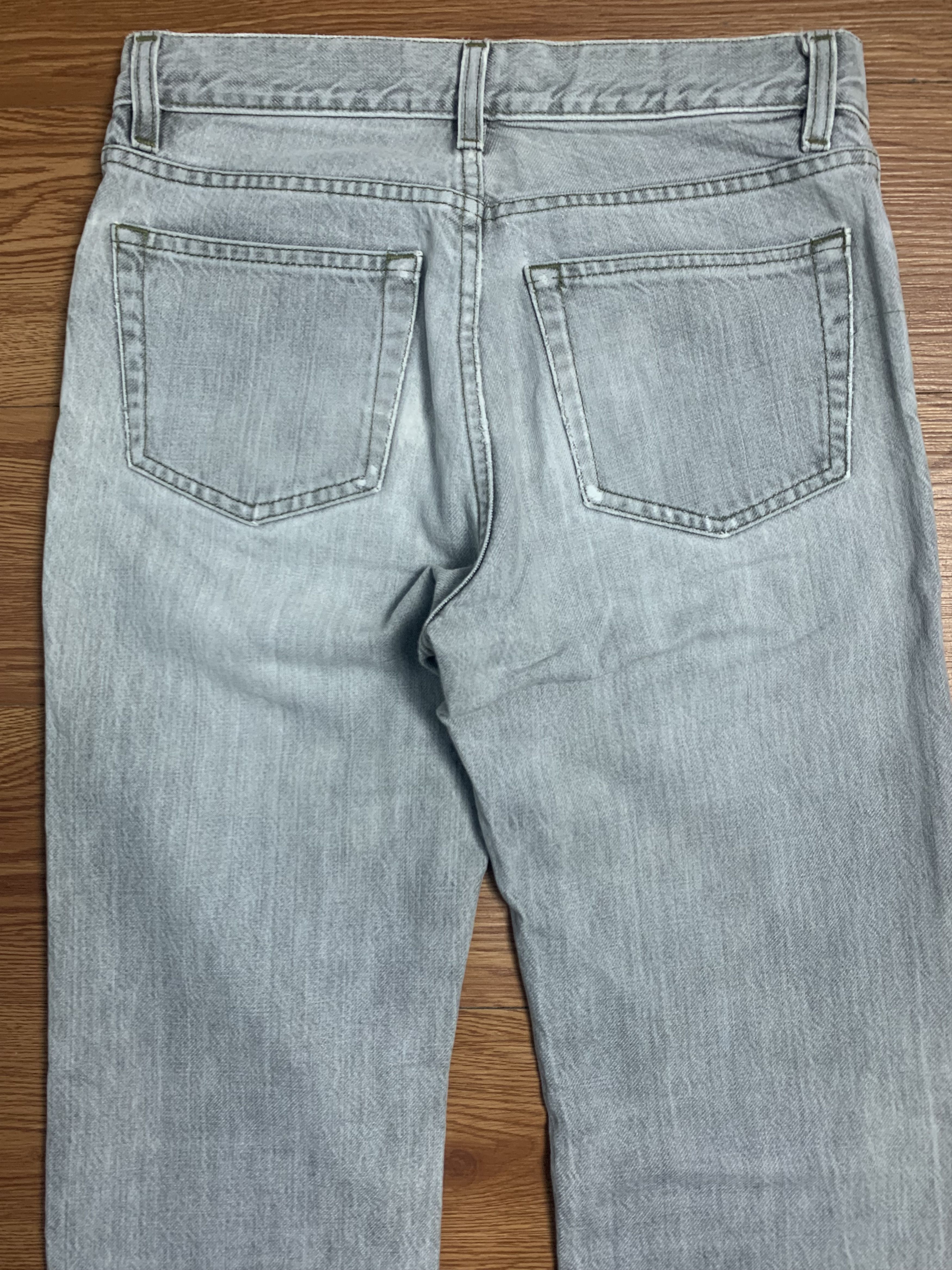 Helmut Lang Helmut Lang 1998 Gray Washed Denim Size US 29 - 5 Thumbnail