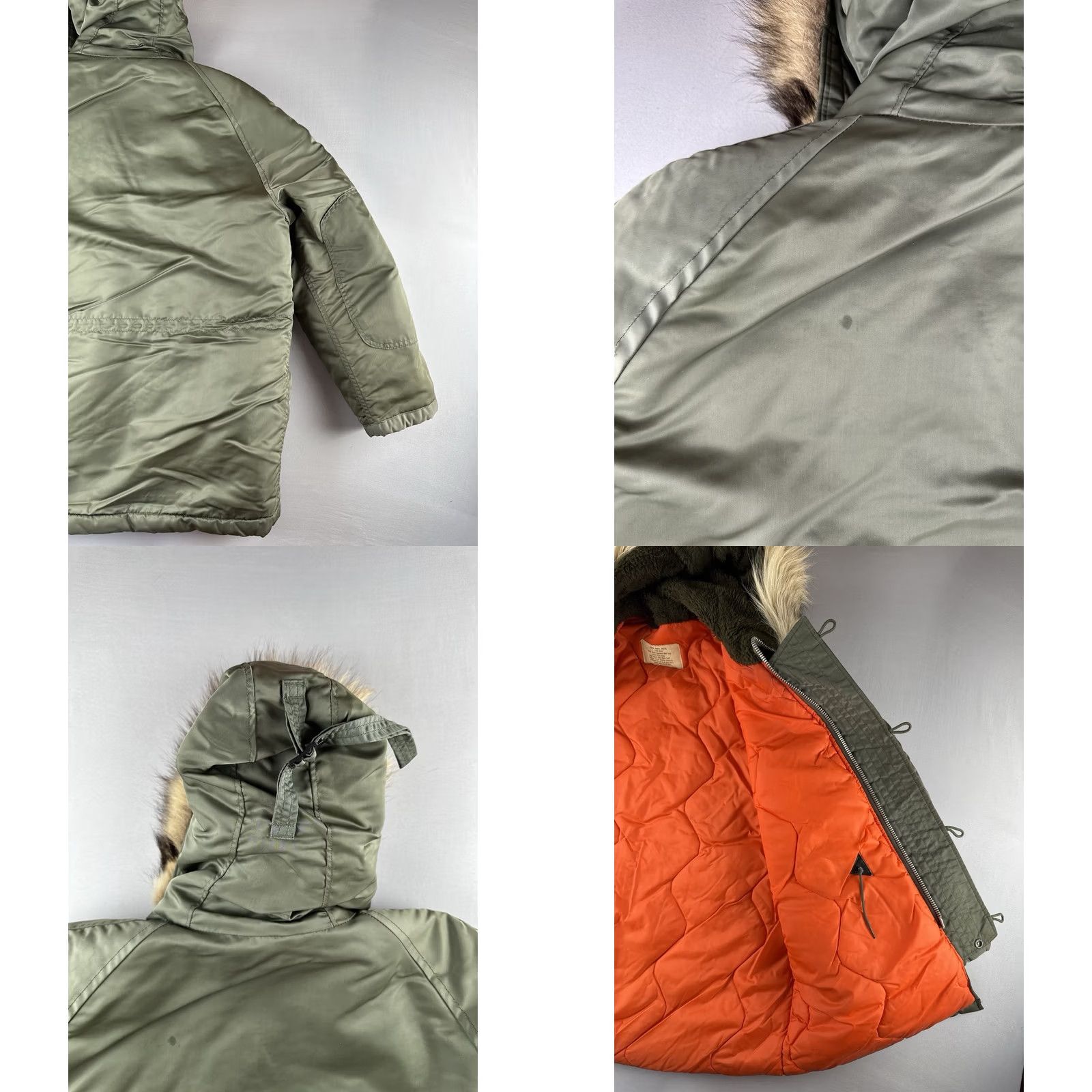 Vintage VINTAGE Raven Industries N-3B Parka Jacket Mens Coat Wool Wolf Trim Green 1971 USAF 70s N-3B Military Outdoor | Mens Size US L / EU 52-54 / 3 - 9 Thumbnail