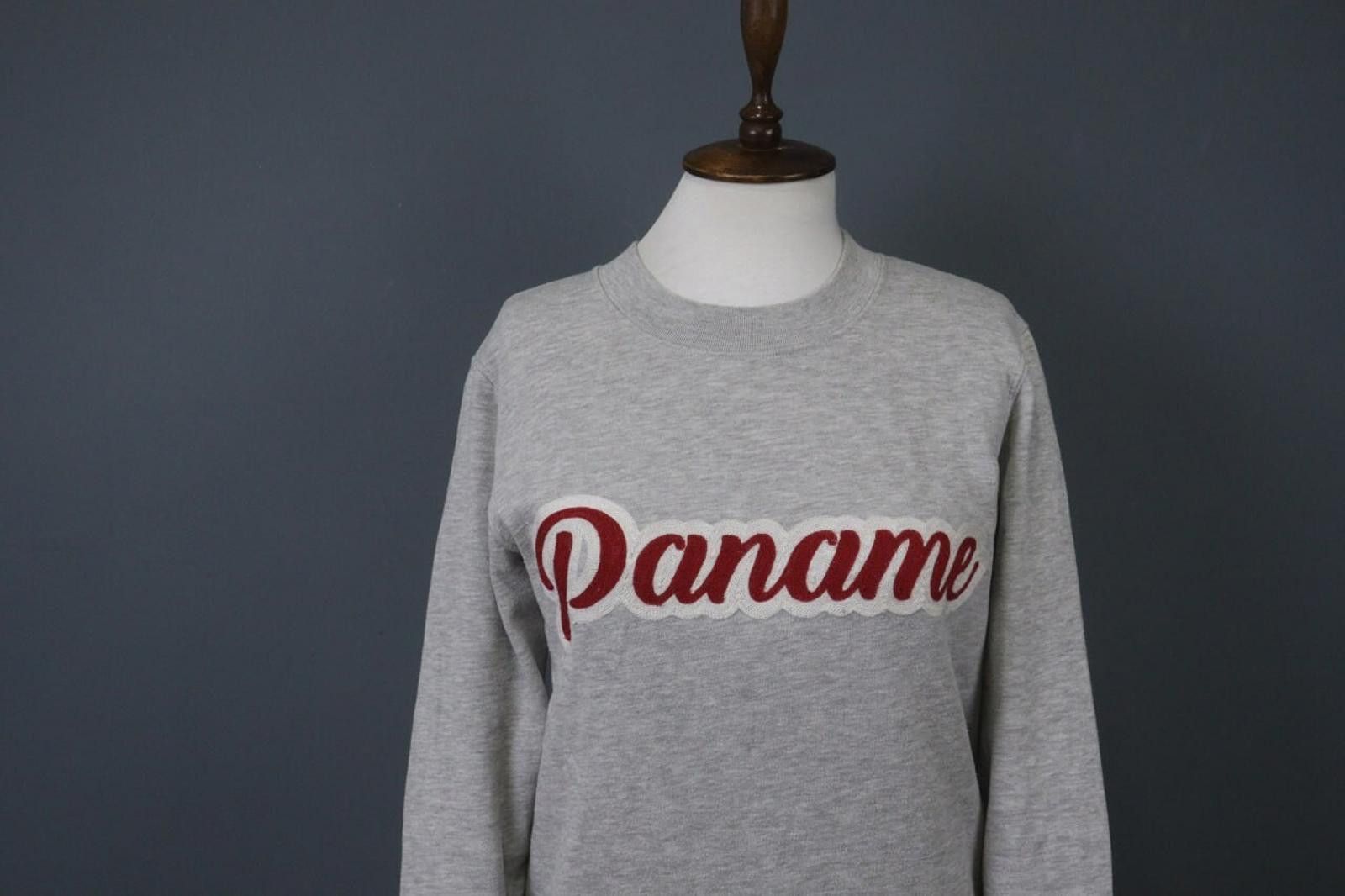 Designer Claudie Pierlot Gray Cotton Crew Neck Sweatshirt Size 1 Size M / US 6-8 / IT 42-44 - 2 Thumbnail