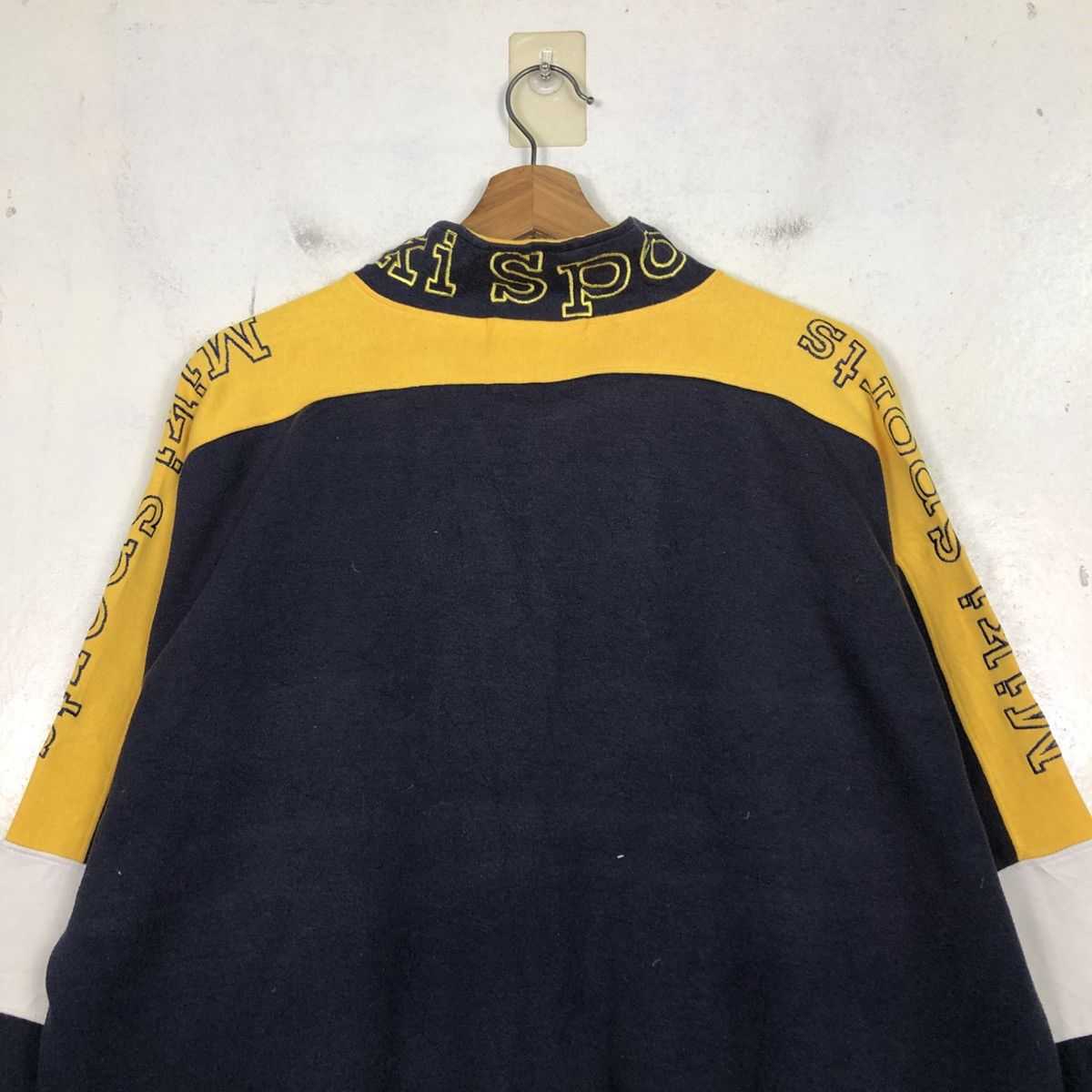 Japanese Brand 📌Half Zipper Sweatshirt Miki Sports Big Logo Size US L / EU 52-54 / 3 - 13 Thumbnail