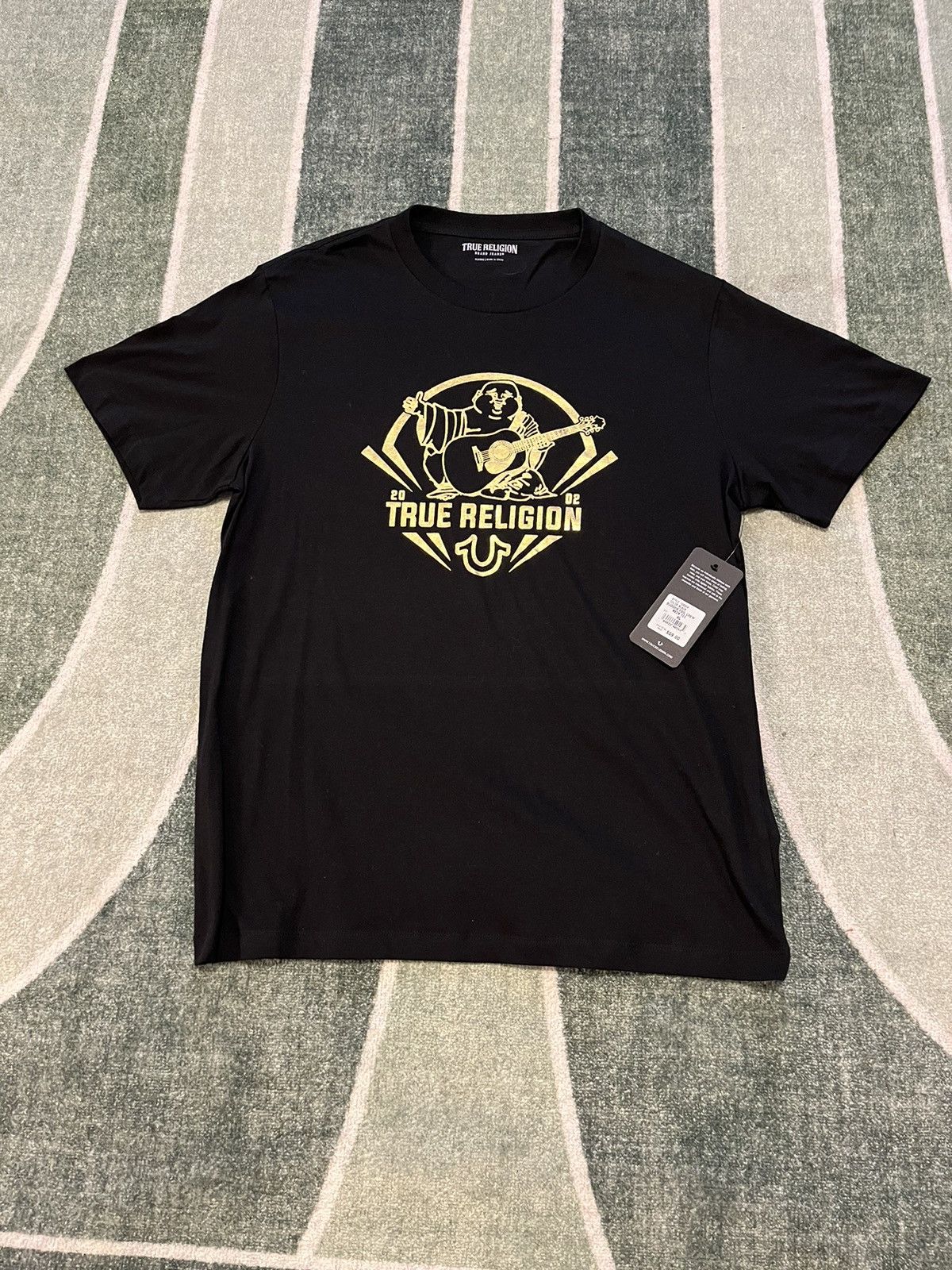 True Religion NWT True Religion Gold Foil Buddha Tee Size US XL / EU 56 / 4 - 1 Thumbnail