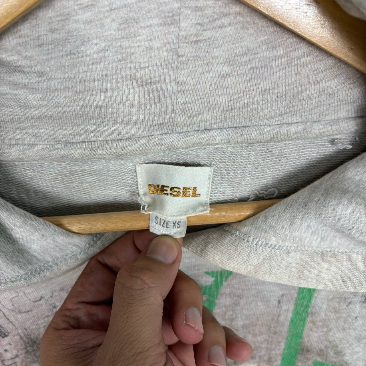 Diesel Vintage Diesel Graphic Zip Hoodie Size US XS / EU 42 / 0 - 10 Thumbnail