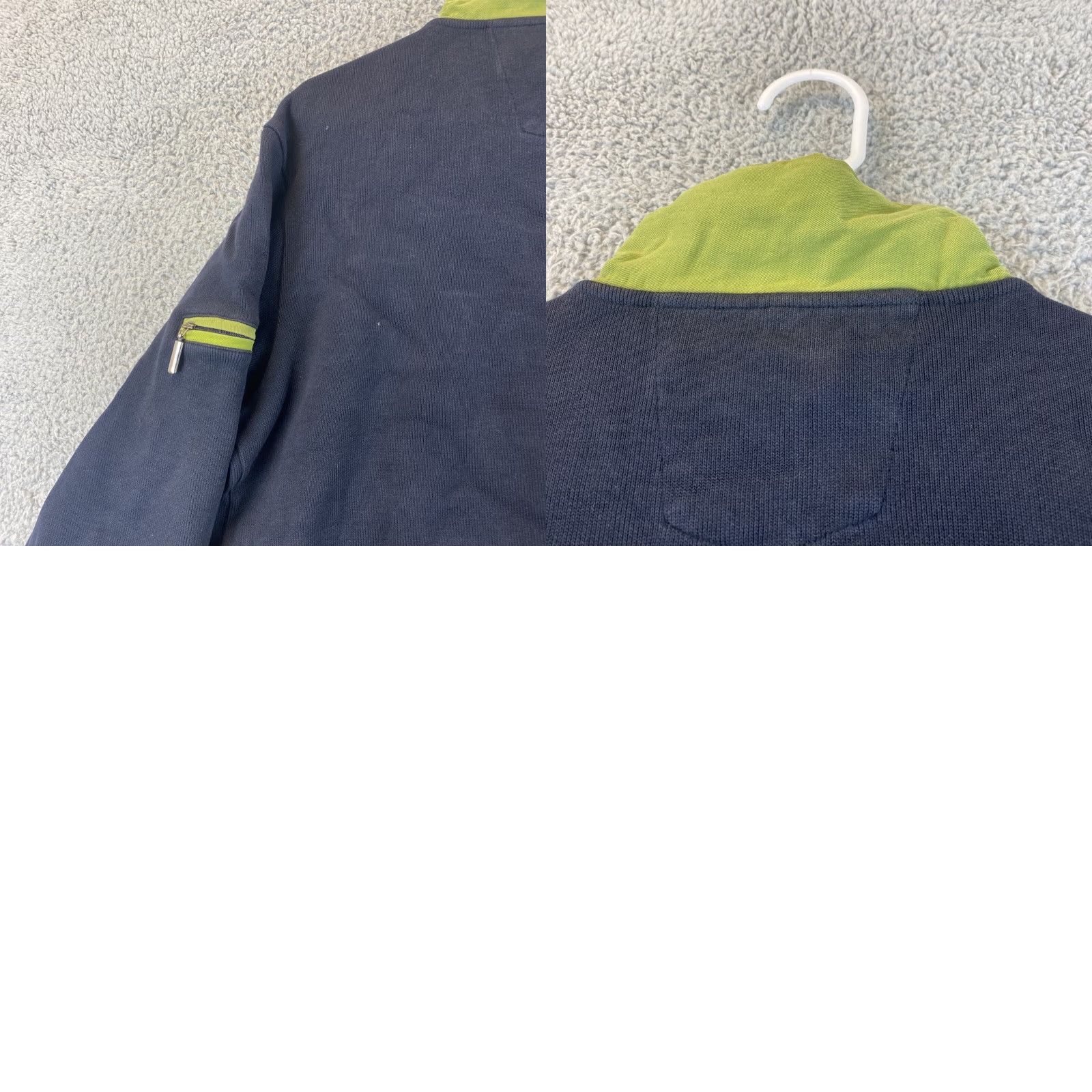 Vintage SIGNUM Black Quarter Zip Long Sleeve Sweater Adult Medium Unisex Size M / US 6-8 / IT 42-44 - 8 Thumbnail