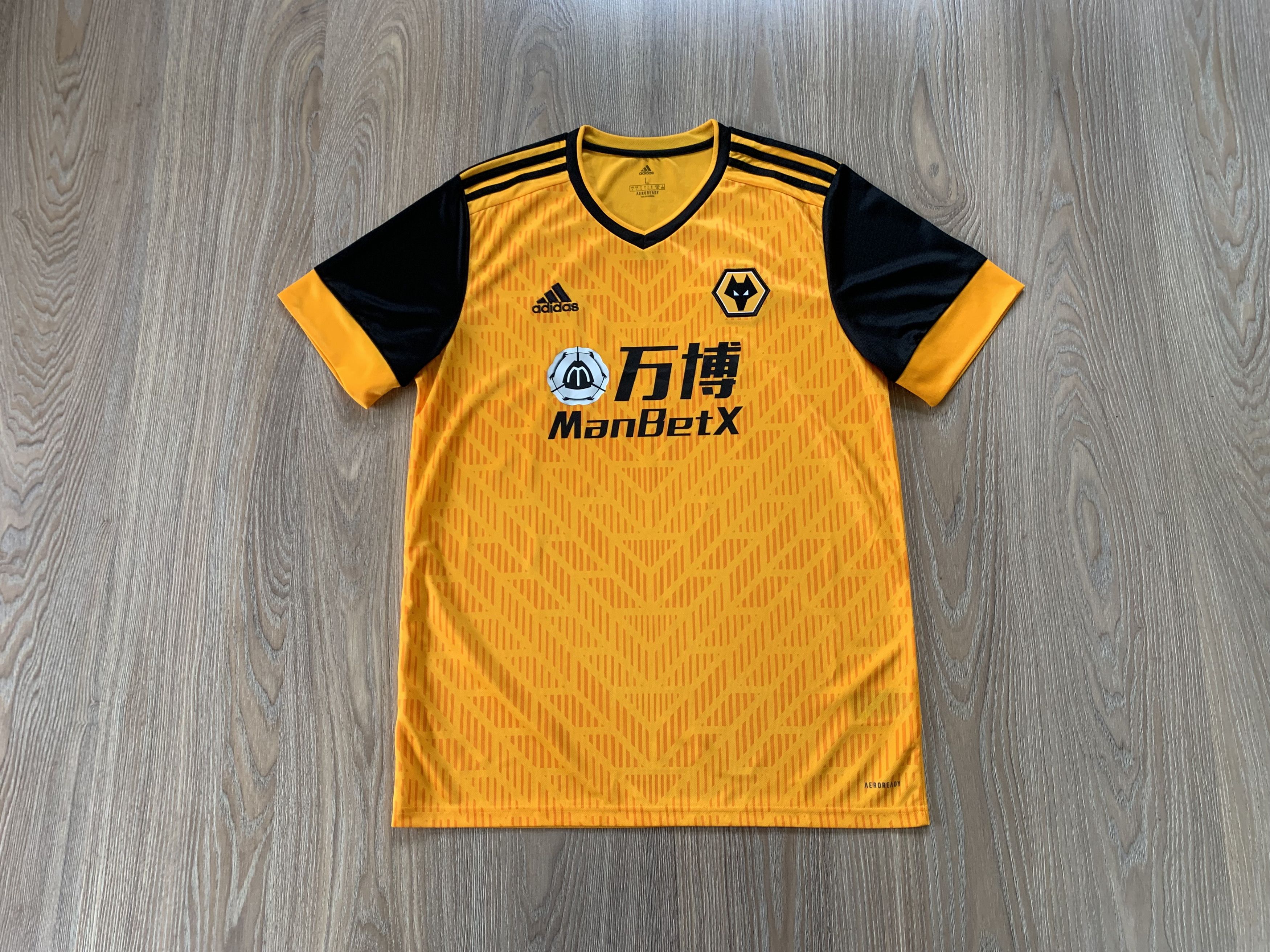 Adidas × Vintage Adidas Wolves Home Shirt Jersey 2020 Size US L / EU 52-54 / 3 - 1 Thumbnail