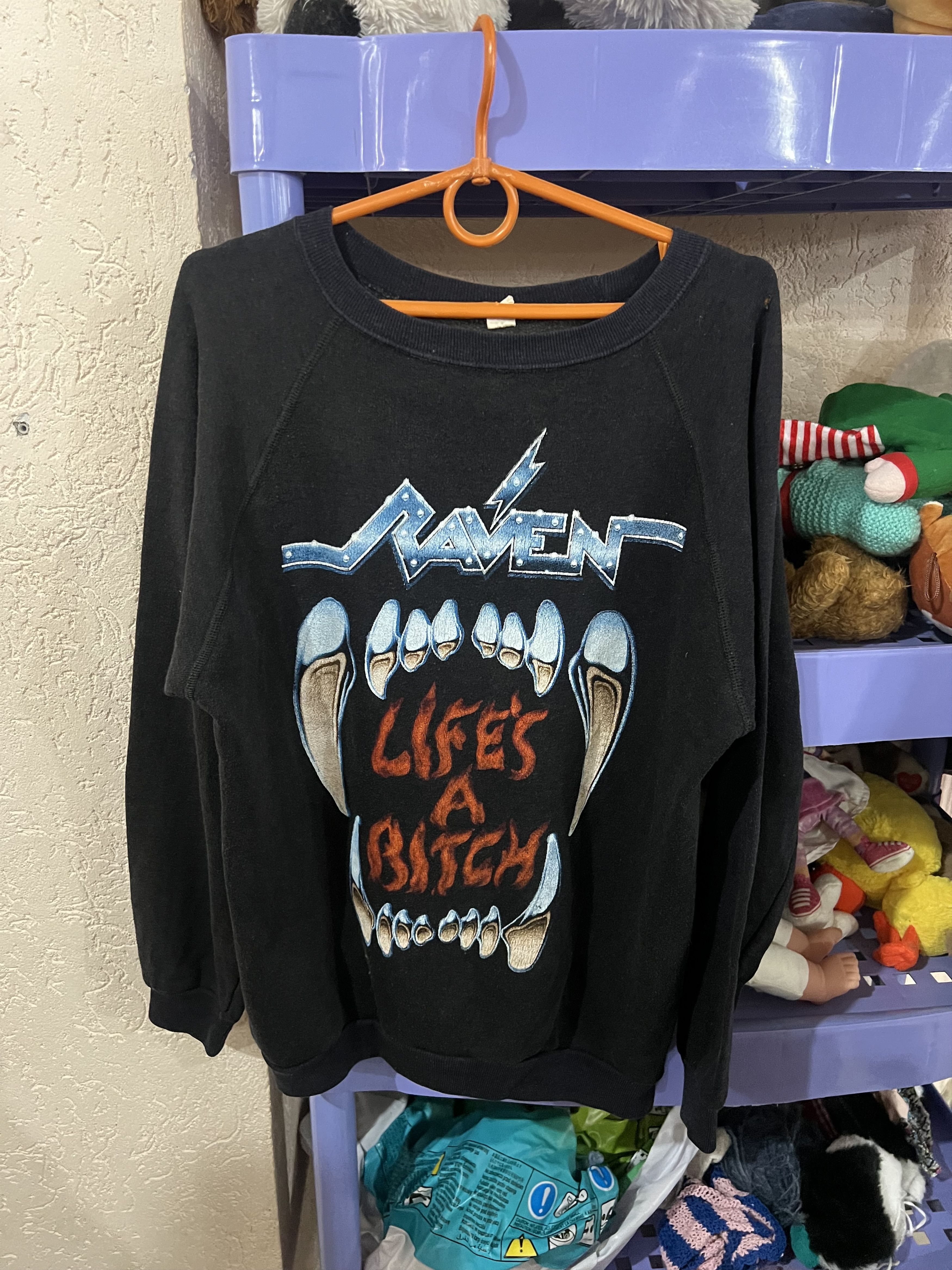 Vintage Vintage Raven band Heavy Metal 1987 Size US M / EU 48-50 / 2 - 1 Thumbnail