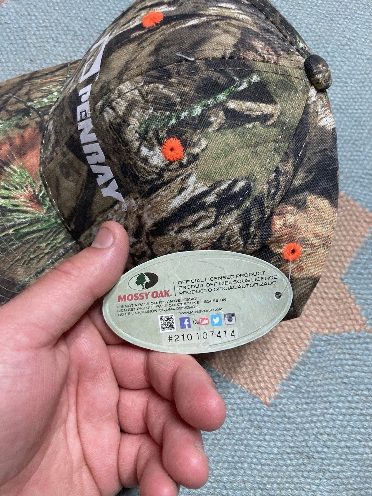 Mossy Oaks × Vintage Strapback hat camo mossy oak Penray automotive hi vis NWT Size ONE SIZE - 4 Thumbnail