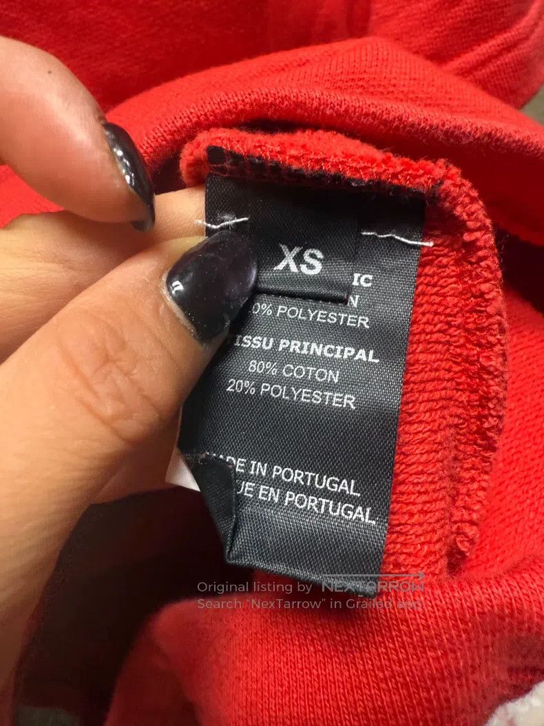 Vetements Vetements Red Two-Piece Hooded Sweatshirt Size US XS / EU 42 / 0 - 5 Thumbnail