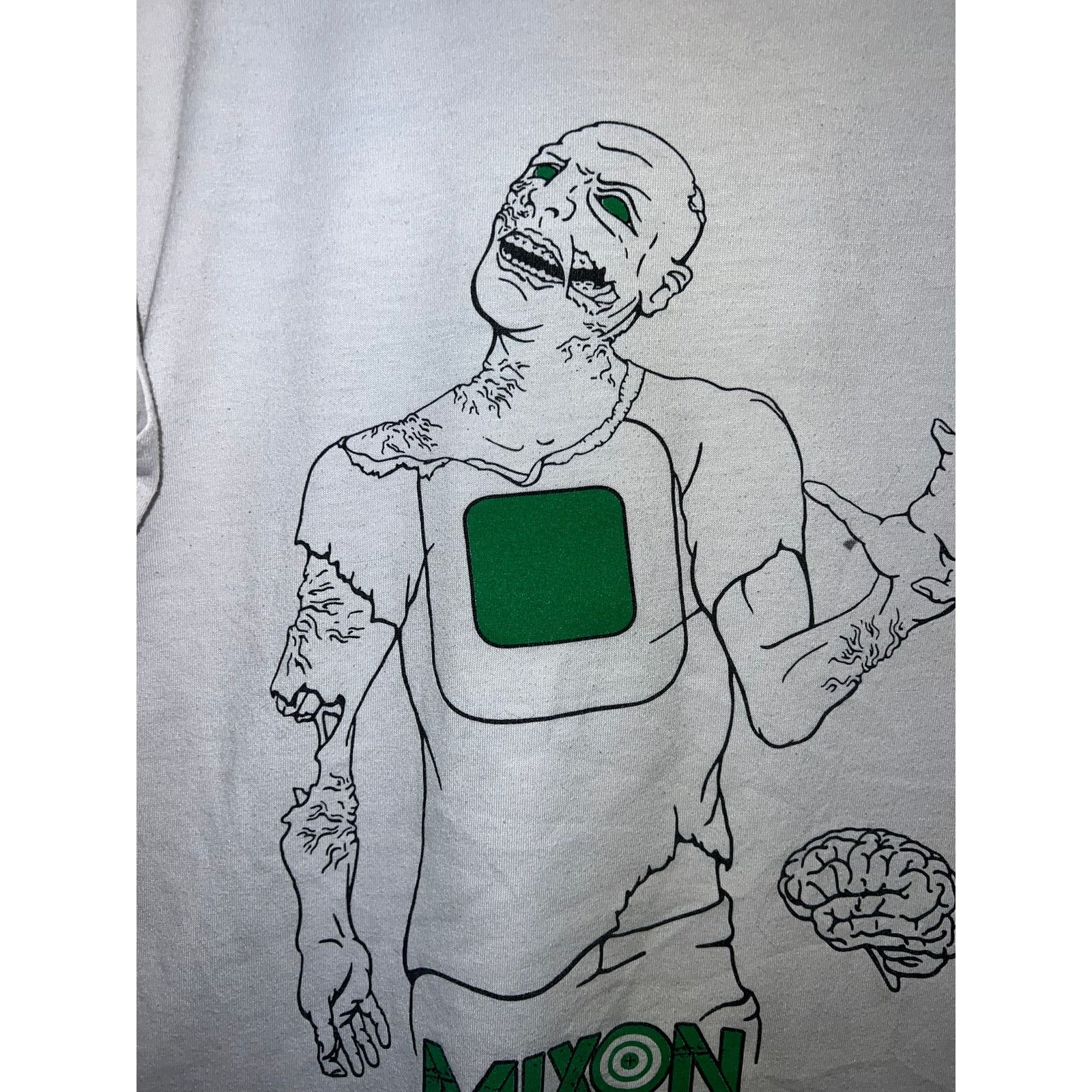 Vintage Mixon Targets Shirt Zombie Graphic Muscle Memory White Tee M Size US M / EU 48-50 / 2 - 3 Thumbnail
