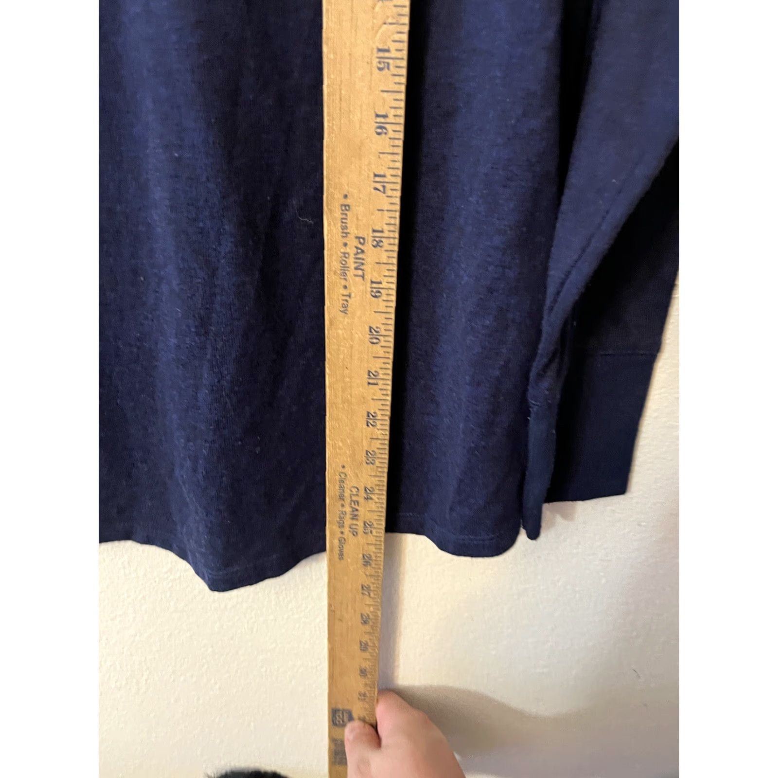 Croft & Barrow Croft & Barrow Pajama Top Henley Women L Blue Knit Polyester Blend Button Long Sleeve Solid Size L / US 10 / IT 46 - 4 Thumbnail