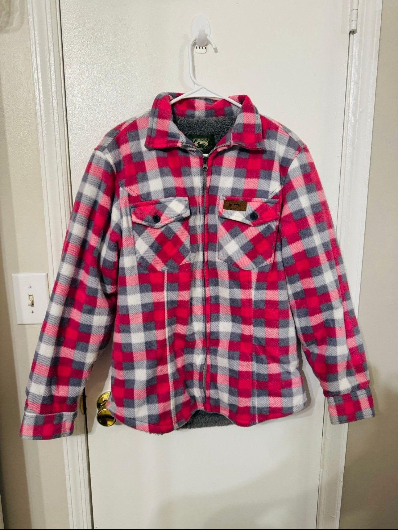 Other Stillwater Women Pink Plaid Winter Coat Size Large Size L / US 10 / IT 46 - 1 Thumbnail