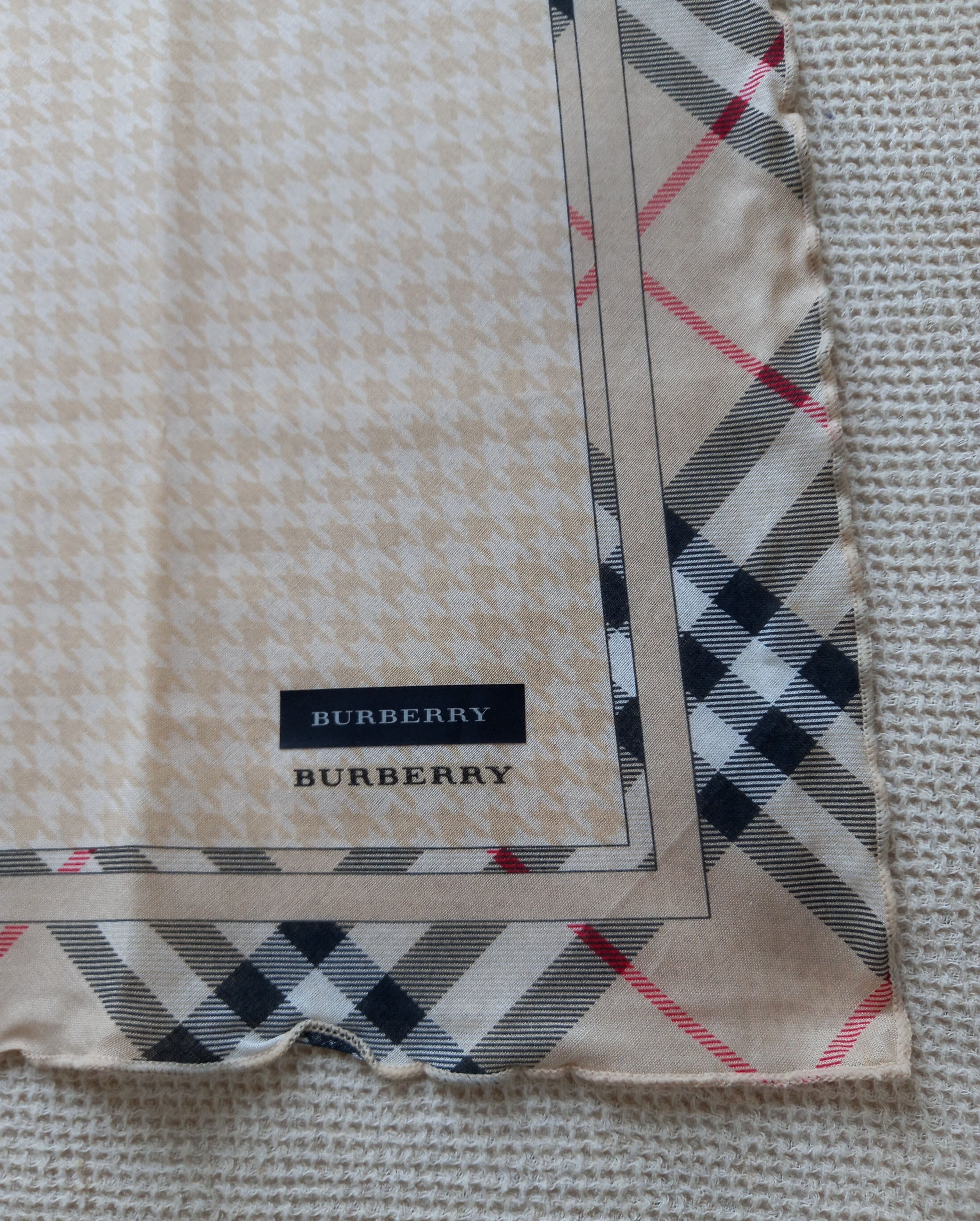 Burberry × Vintage NEW Rare Vintage Burberry Bandana/Handkerchief Cat kitten Size ONE SIZE - 3 Thumbnail