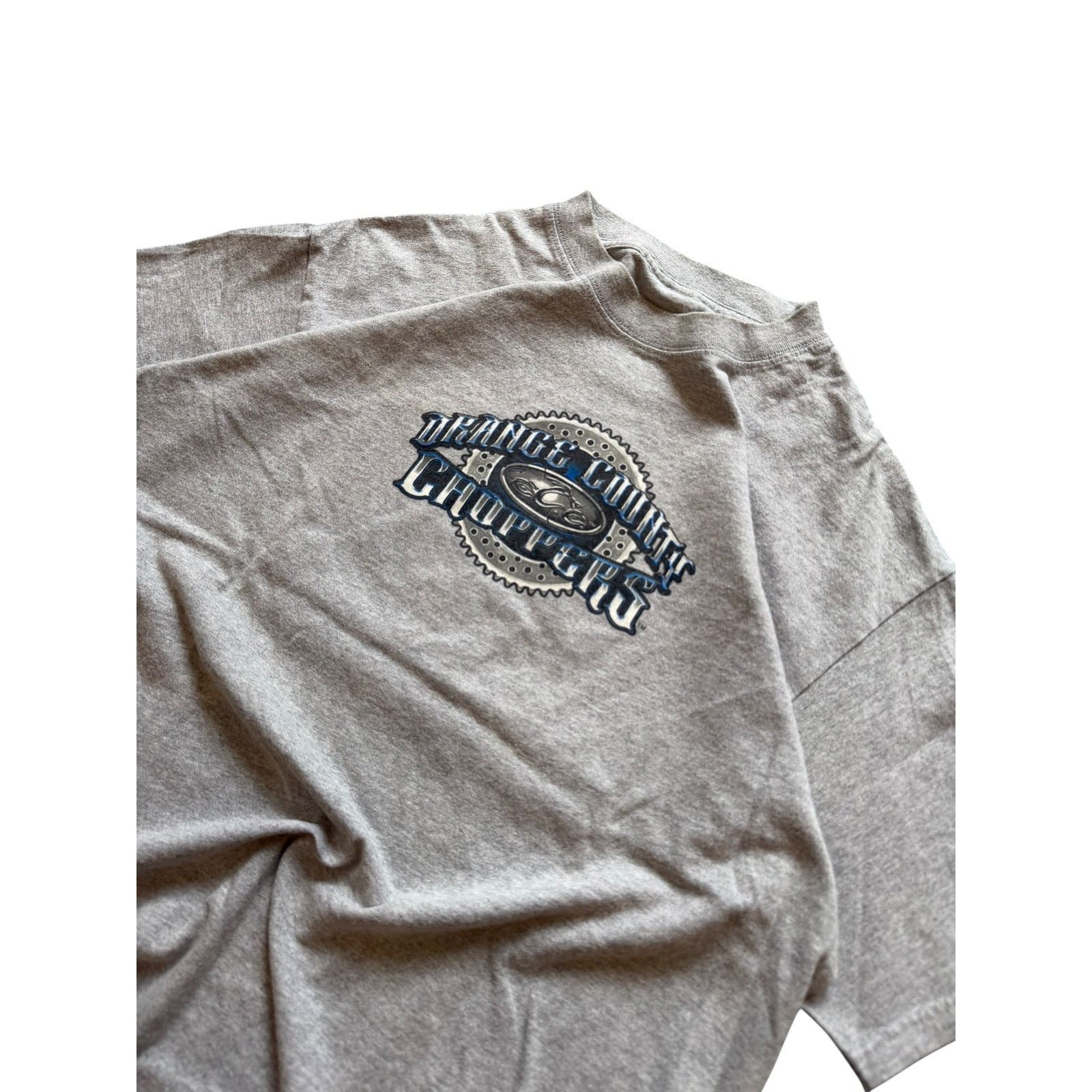 Vintage Vintage Orange County Choppers Gear & Tooth Logo Tee — Gray Size US L / EU 52-54 / 3 - 2 Thumbnail