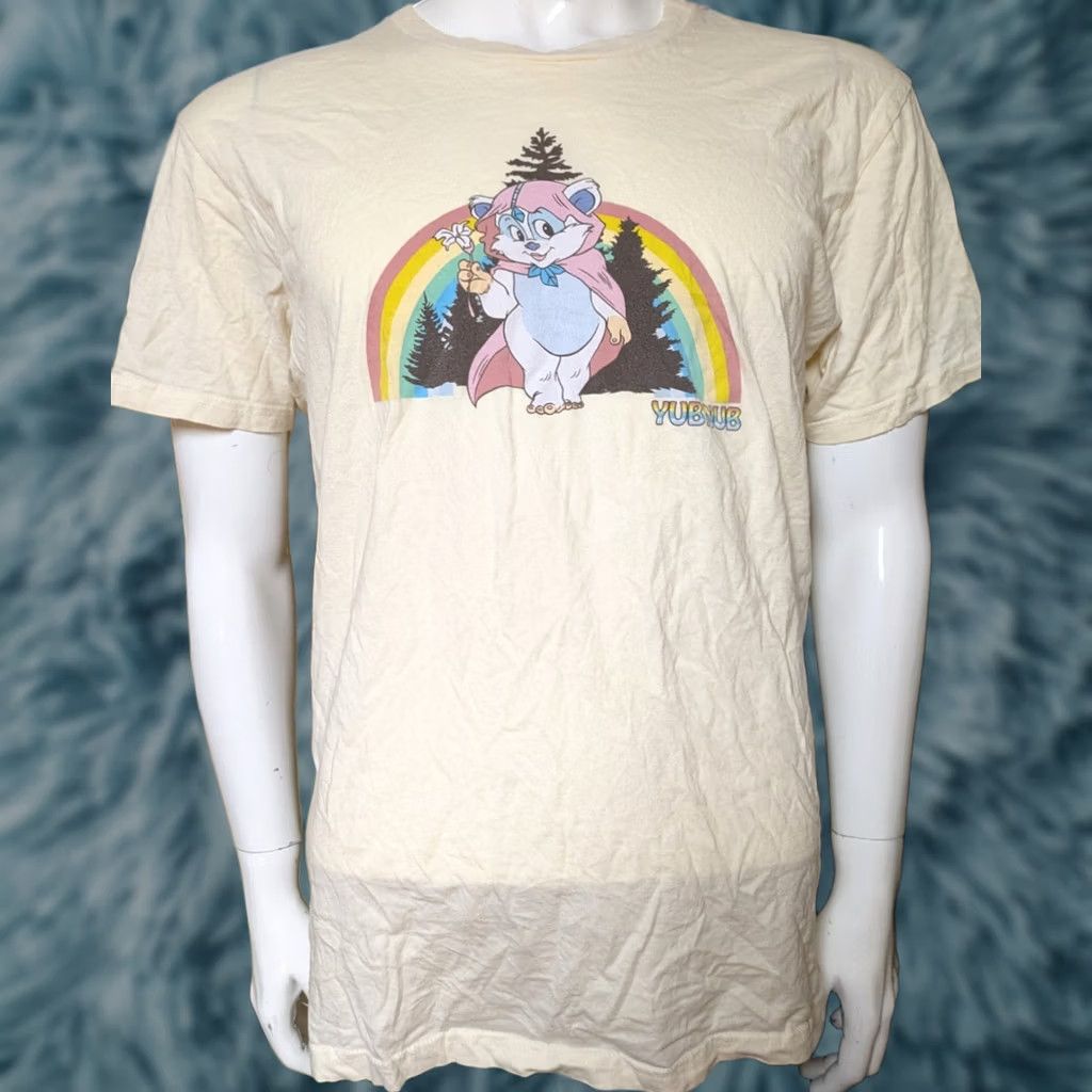 Star Wars Star Wars T-Shirt XL Graphic Print Ewoks Nub Yub T Shirt Beige 100% Cotton Men Reg Crew Neck Short Sleeve Retro 80s Cartoon Nerd T-Shirt Size US XL / EU 56 / 4 - 1 Thumbnail