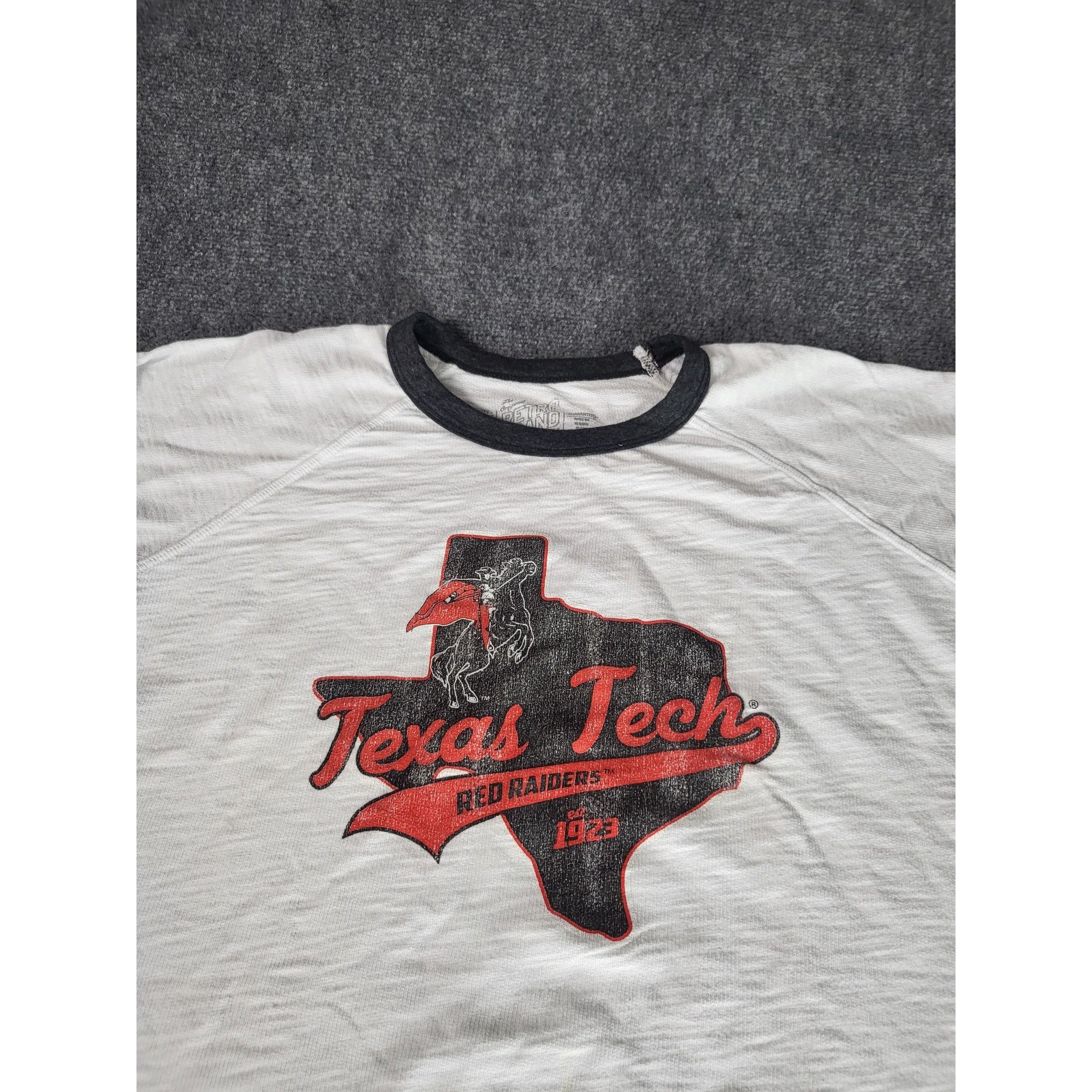 NCAA Texas Tech Red Raiders Cropped Sweatshirt Women Sz L Retro B Size L / US 10 / IT 46 - 2 Thumbnail