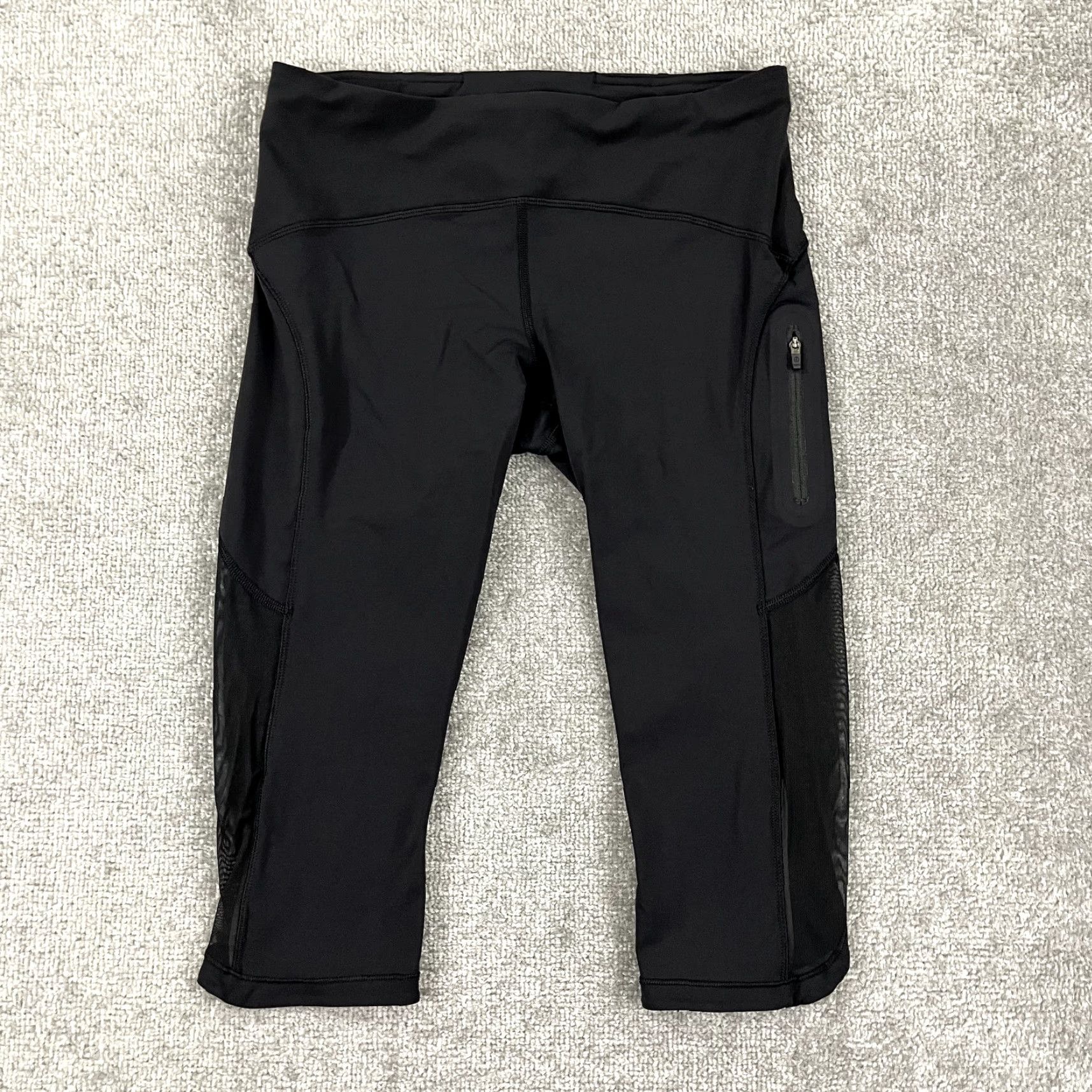 Lululemon LULULEMON Leggings Womens Size 8 Black Sun Runner 17" Capris Cropped Yoga Gym Size 34" / US 12 / IT 48 - 4 Thumbnail