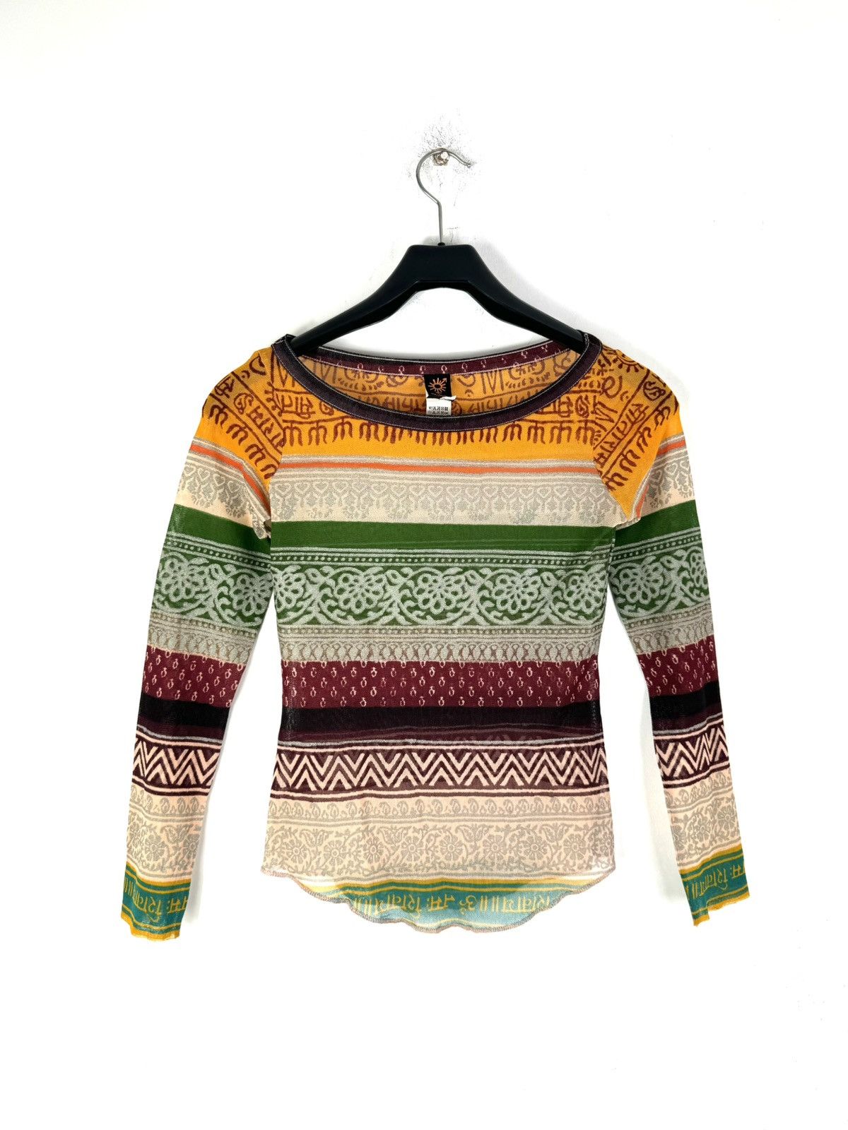 image of Archival Clothing x Jean Paul Gaultier Vintage Jean Paul Gaultier Archive 1994 Tribal Mesh Top, Wom