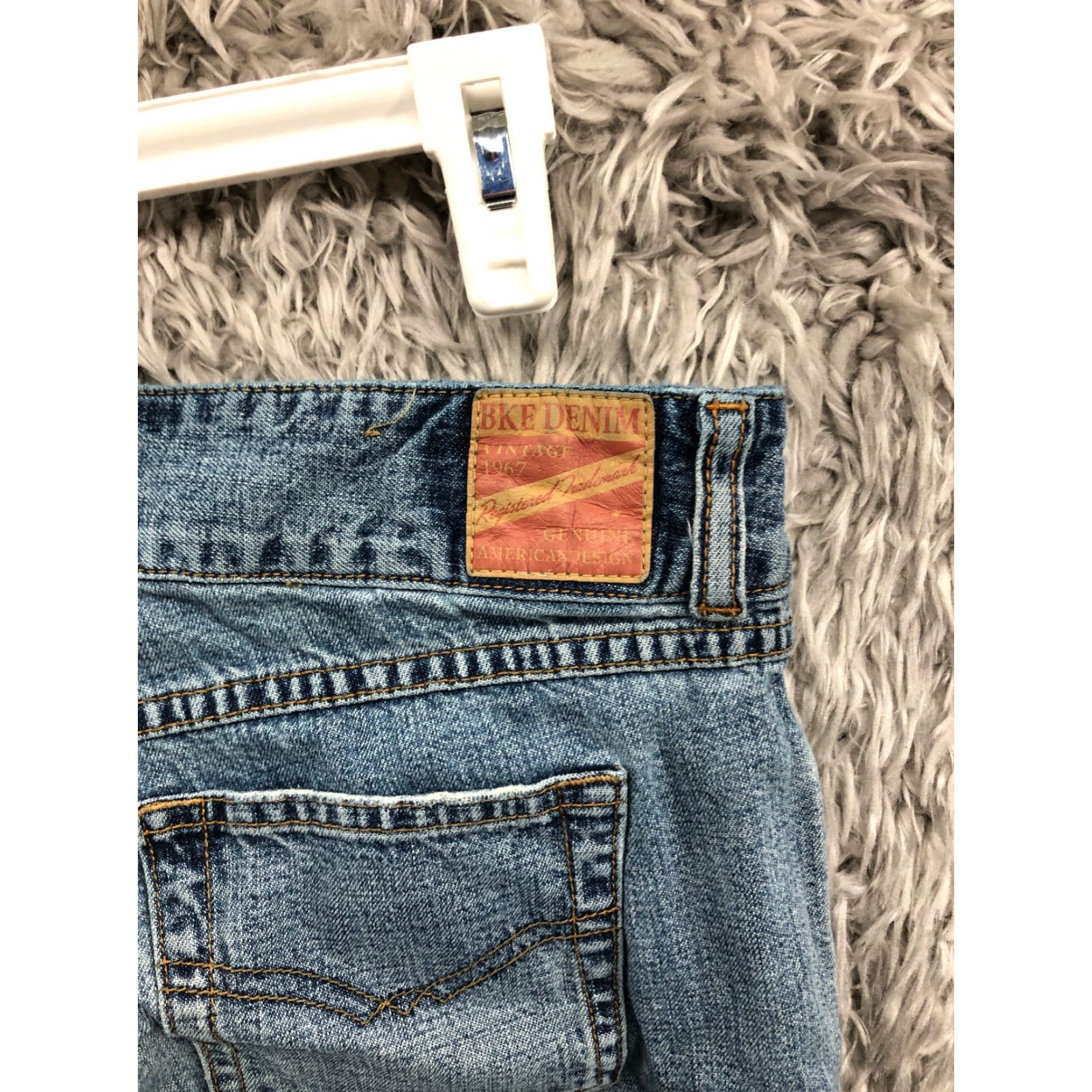 BKE BKE Vintage Jeans Size 27x33 Womens Mid Rise Dark Wash Blue Denim Bootcut Jeans Size 27" / US 4 / IT 40 - 6 Thumbnail