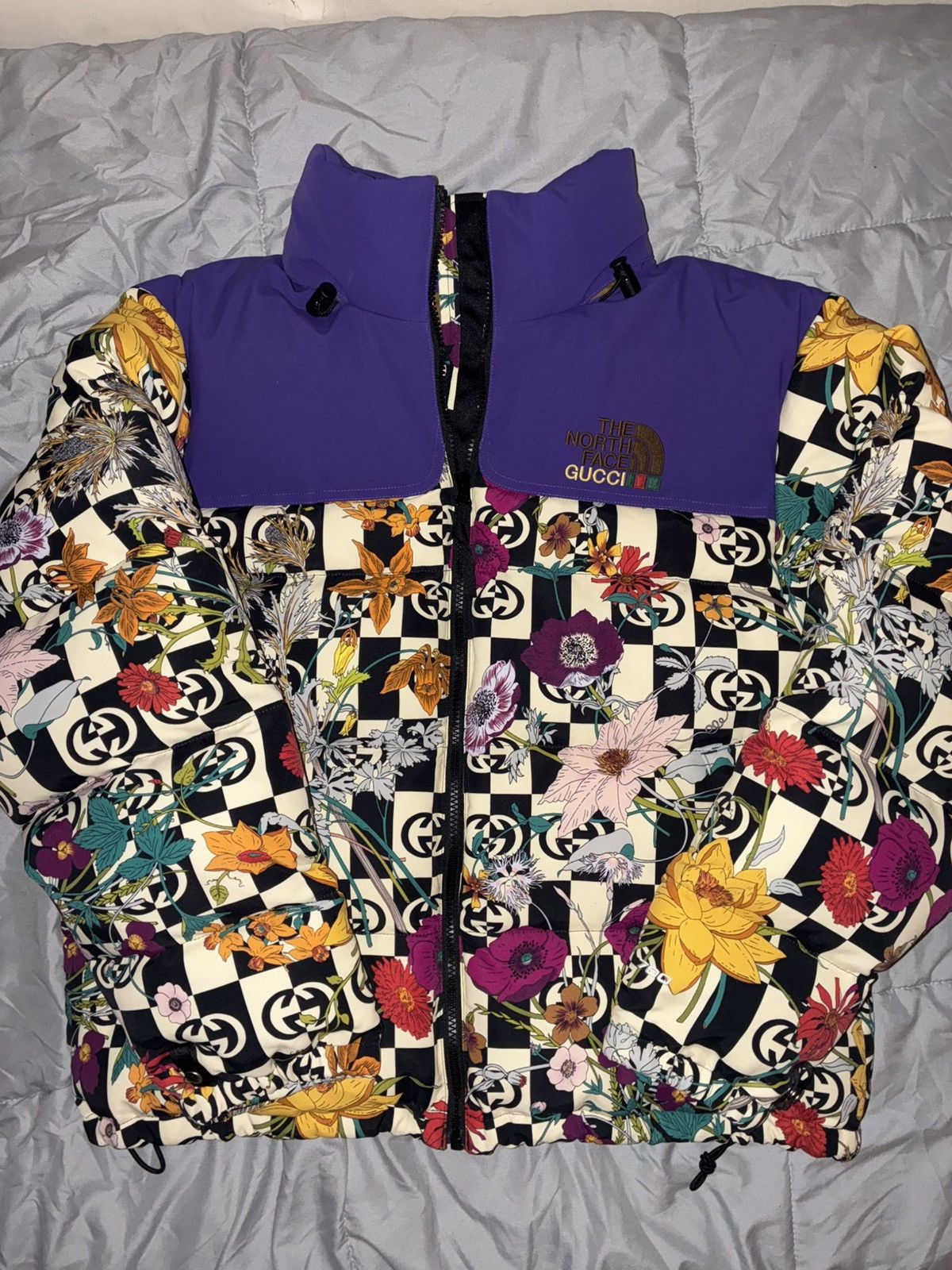 North Face Gucci Jacket Flowers Gucci X The North Face Floral