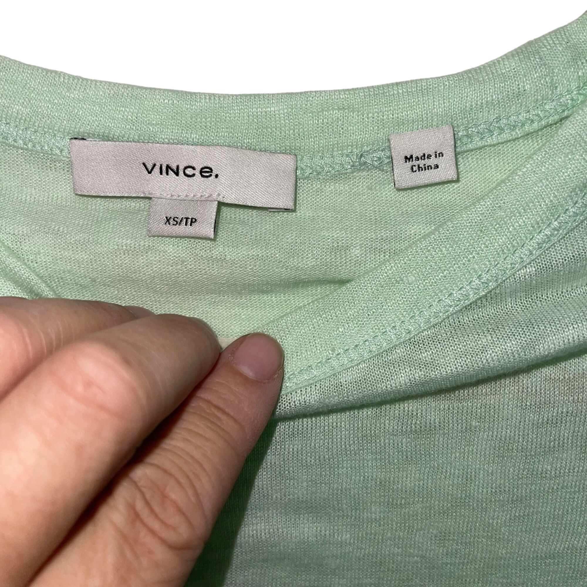 Vince Vince Womens Sweater Size XS Green Crew Neck Size XS / US 0-2 / IT 36-38 - 3 Thumbnail