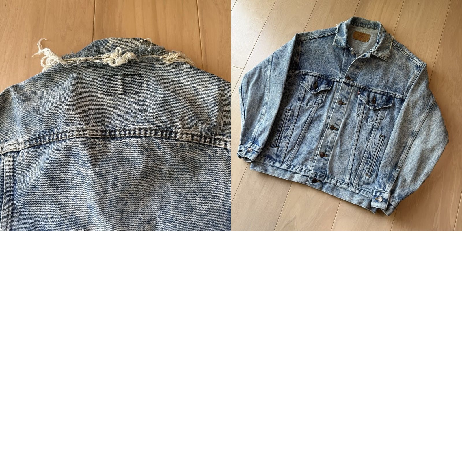 Levi's VINTAGE Levi's Denim Jacket Small Blue Acid Wash Trucker Made USA 80s Workwear Size US S / EU 44-46 / 1 - 8 Thumbnail