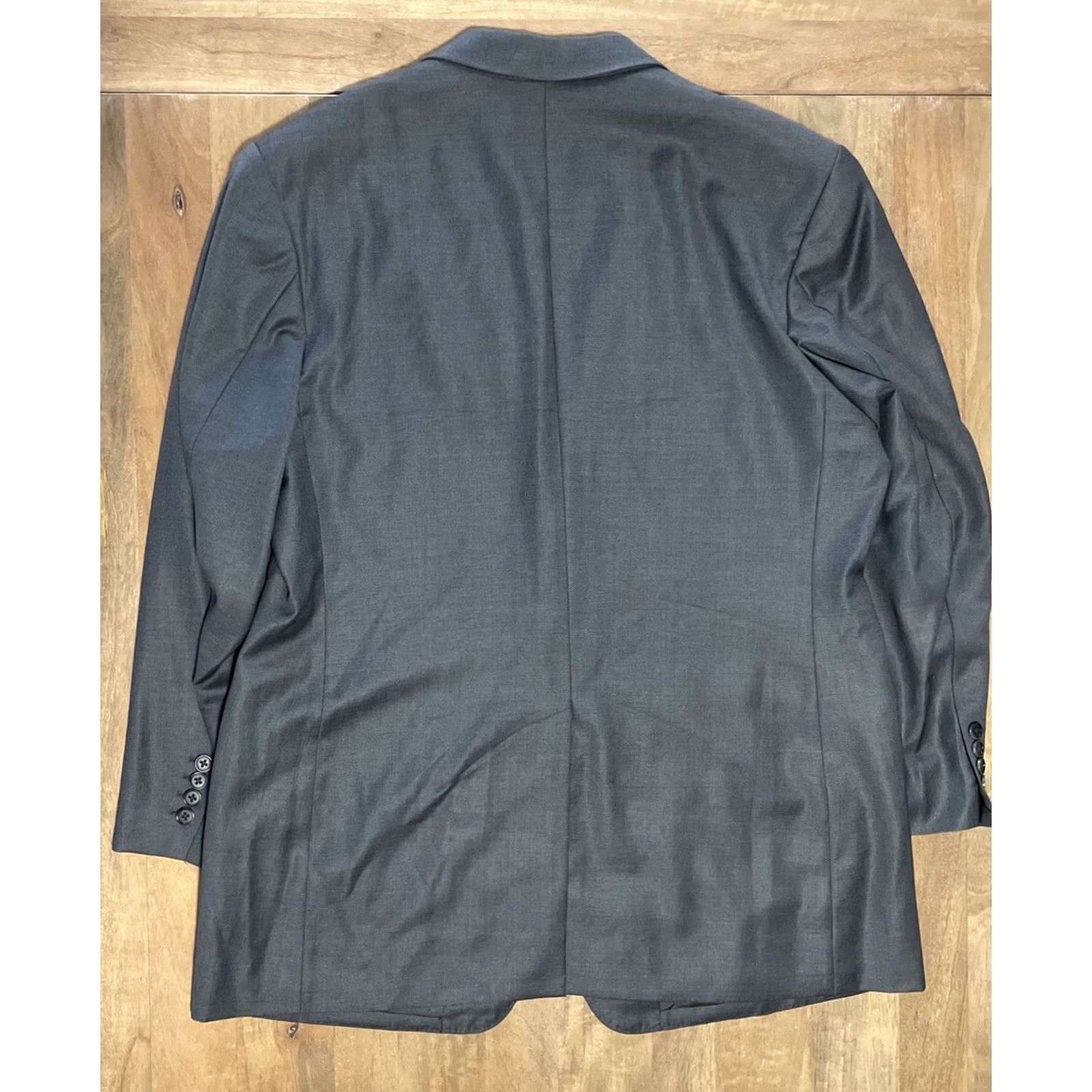 Ermenegildo Zegna VINTAGE Ermenegildo Zegna Sport Coat Jacket Mens 44R Blazer Gray Wool Silk Cashmere Notch 2-Button Single-Breasted Leather? Size 44R - 2 Thumbnail