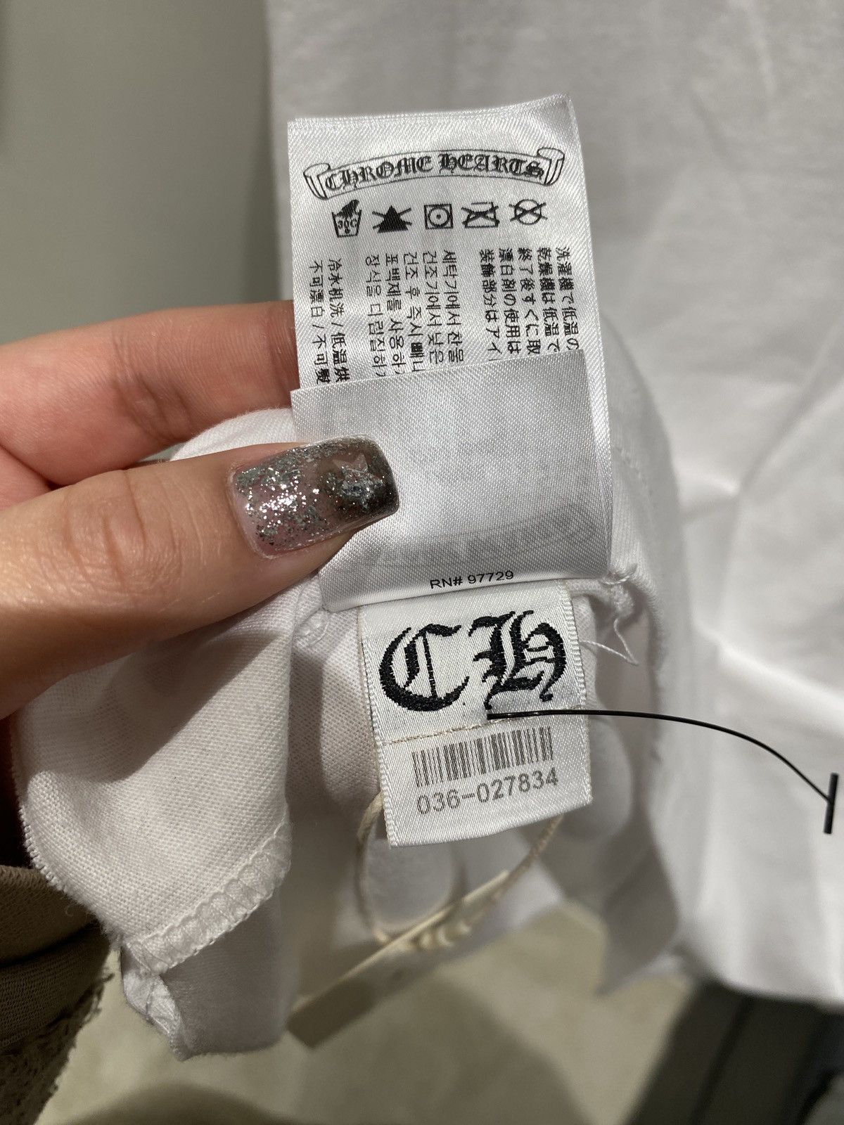 Chrome Hearts Chrome Hearts Purple Neck Script Logo Long Sleeve Tee Size US L / EU 52-54 / 3 - 6 Thumbnail