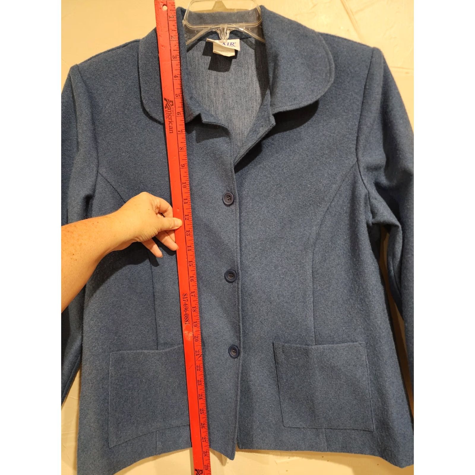 Blair Blair Jacket Blue Light Pockets Unlined Sz M Womens Coat Jacket Basic Lightweight Collared Button-Down Casual Size M / US 6-8 / IT 42-44 - 7 Thumbnail