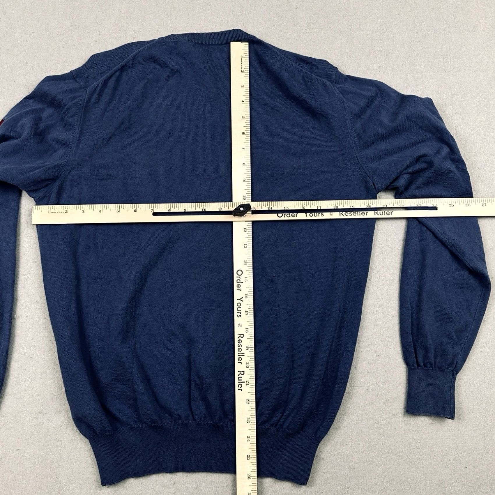 Vintage B. Draddy Sweater Men Large Blue Solid Crewneck Pullover Knit Golf Size US L / EU 52-54 / 3 - 5 Thumbnail