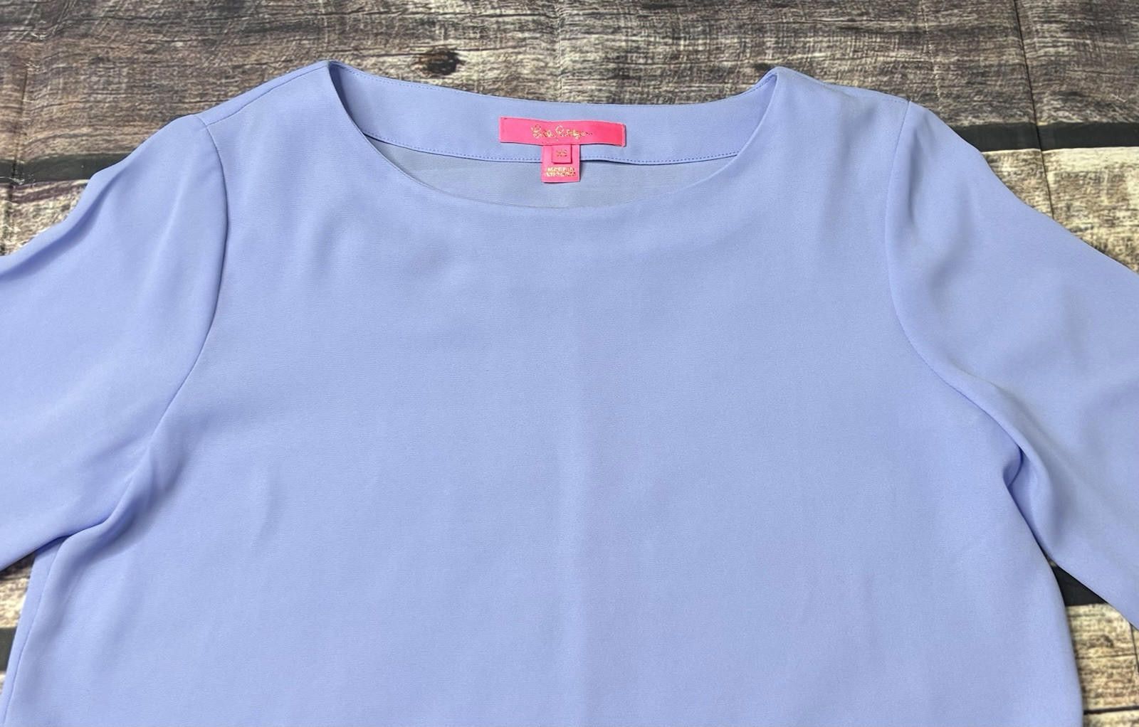 Lilly Pulitzer Lilly Pulitzer Top Women's XS Tie Sleeve Periwinkle Langston Size XS / US 0-2 / IT 36-38 - 4 Thumbnail