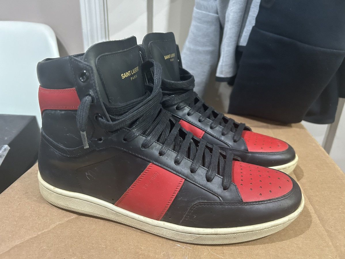 Yves Saint Laurent SAINT LAURENT 10H High Top Sneaker Size US 8 / EU 41 - 4 Thumbnail
