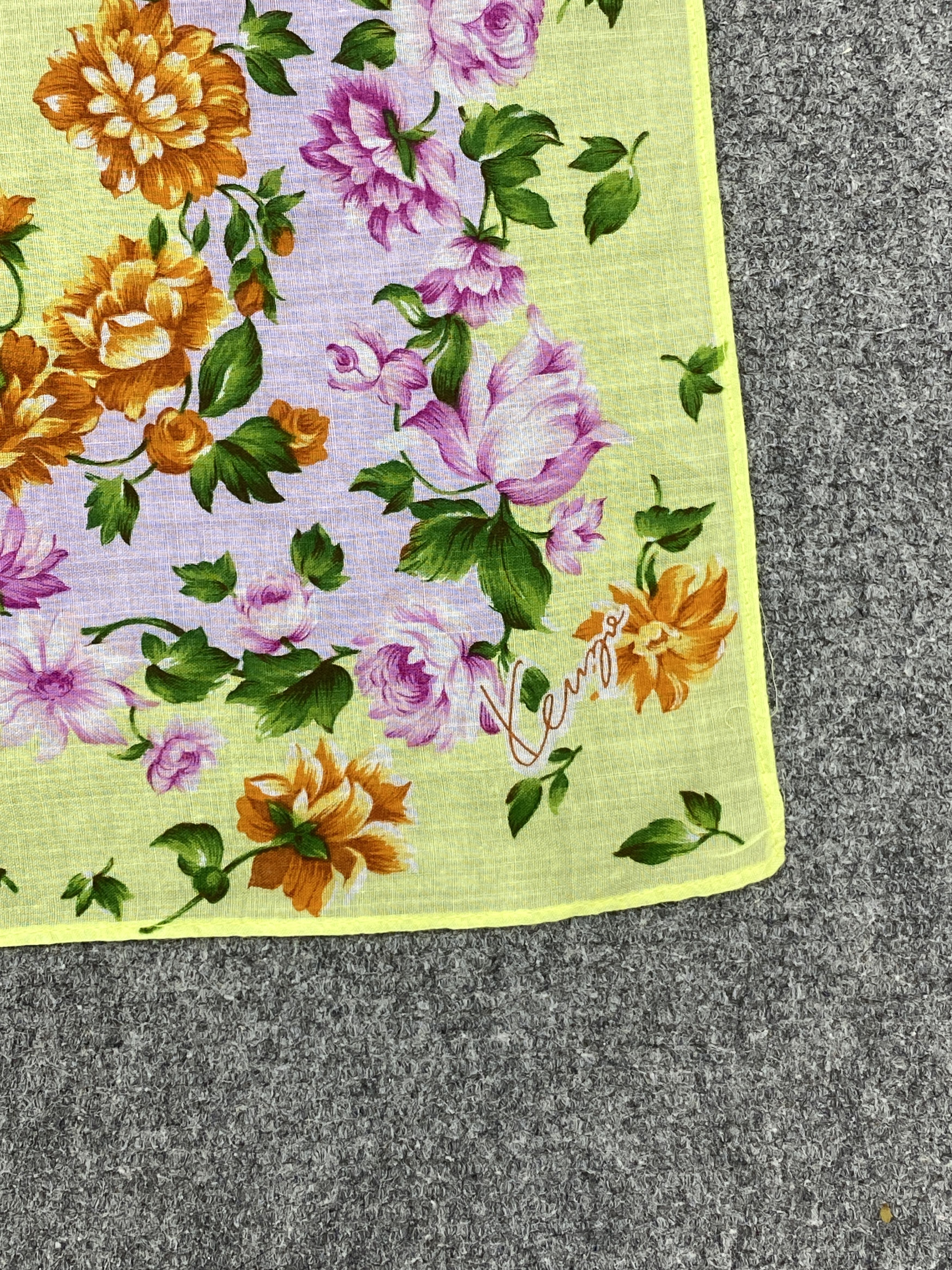 Kenzo Vintage Kenzo Handkerchief / Neckerchief HKC0976 Size ONE SIZE - 5 Thumbnail