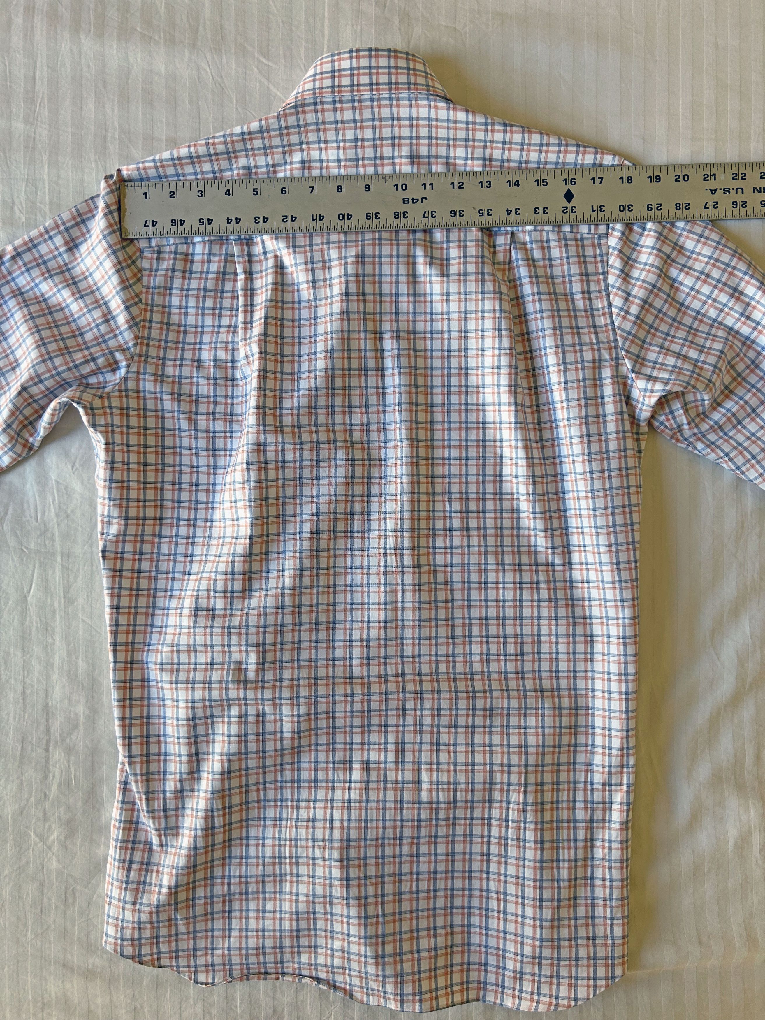 David Donahue David Donahue Trim Plaid Dress Shirt-Multicolor Check-15.5 Size US M / EU 48-50 / 2 - 5 Thumbnail