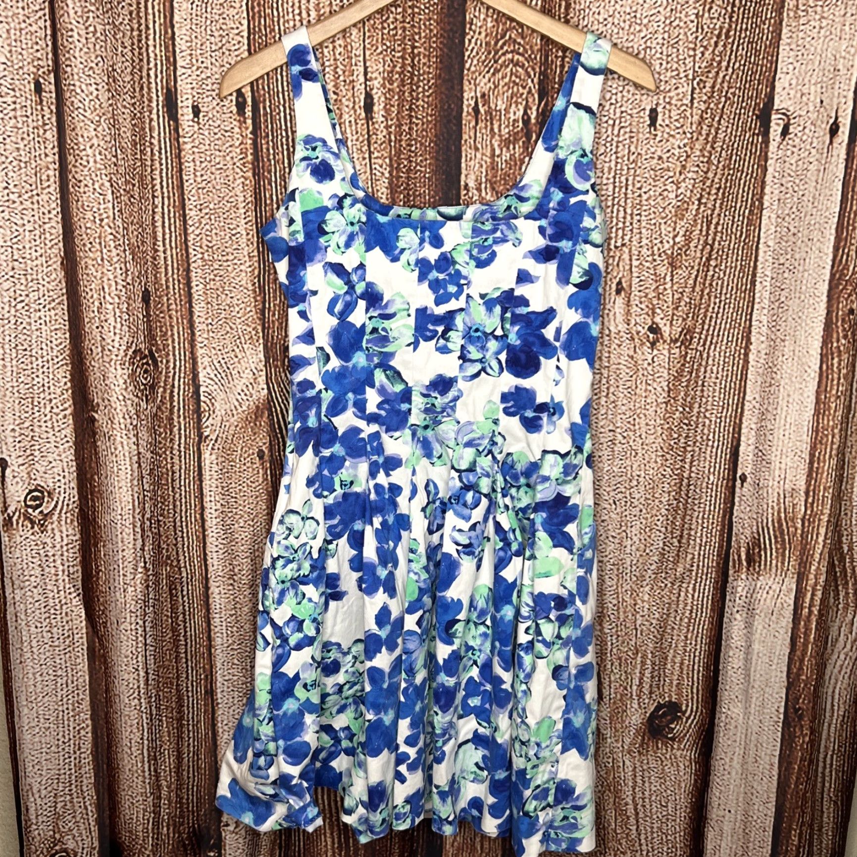 Ralph Lauren Lauren Ralph Lauren Womens Floral Dress Blue White 6 Size M / US 6-8 / IT 42-44 - 3 Thumbnail